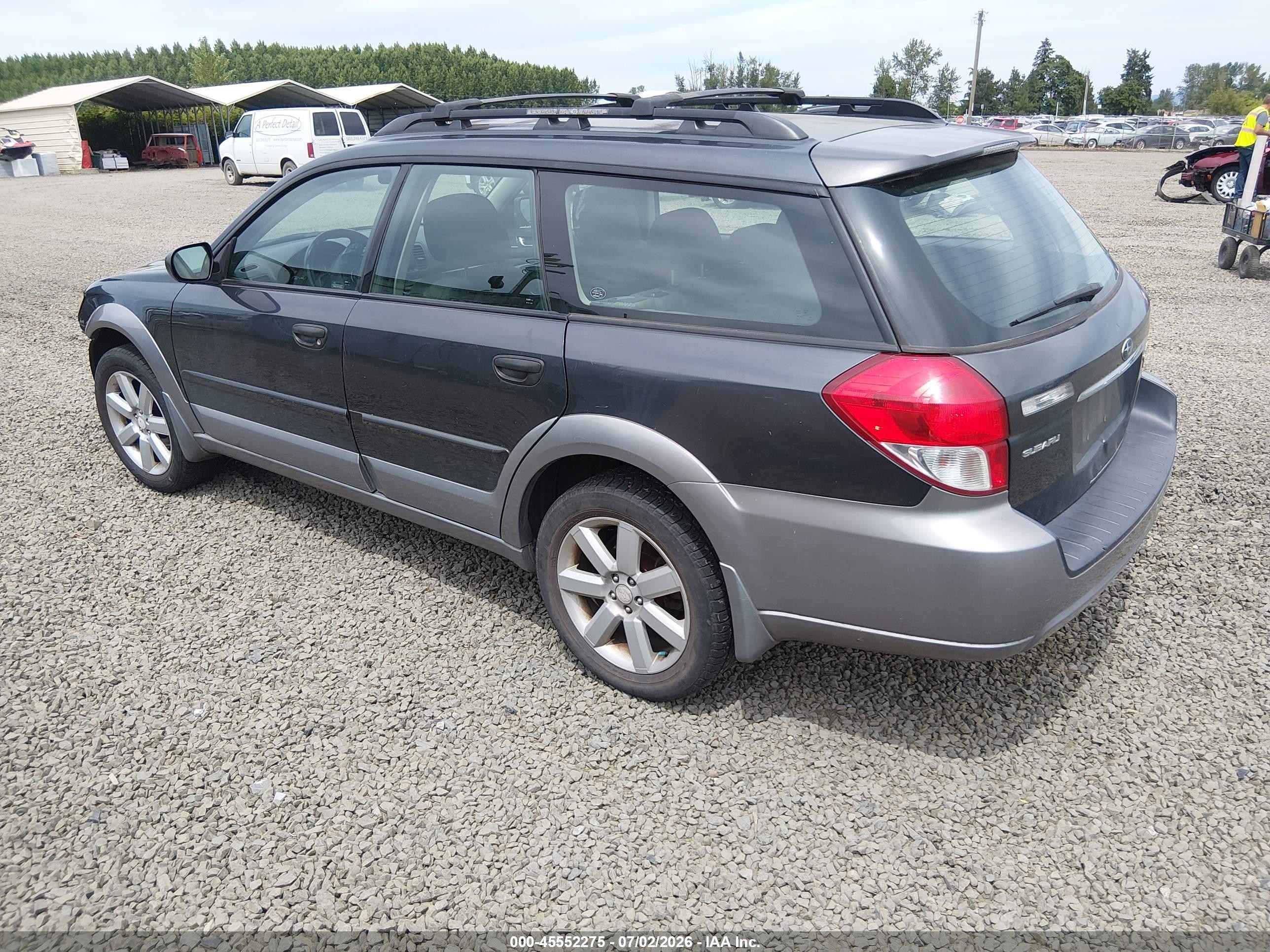 2009 Subaru Outback 2.5i Black vin: 4S4BP61C397326567