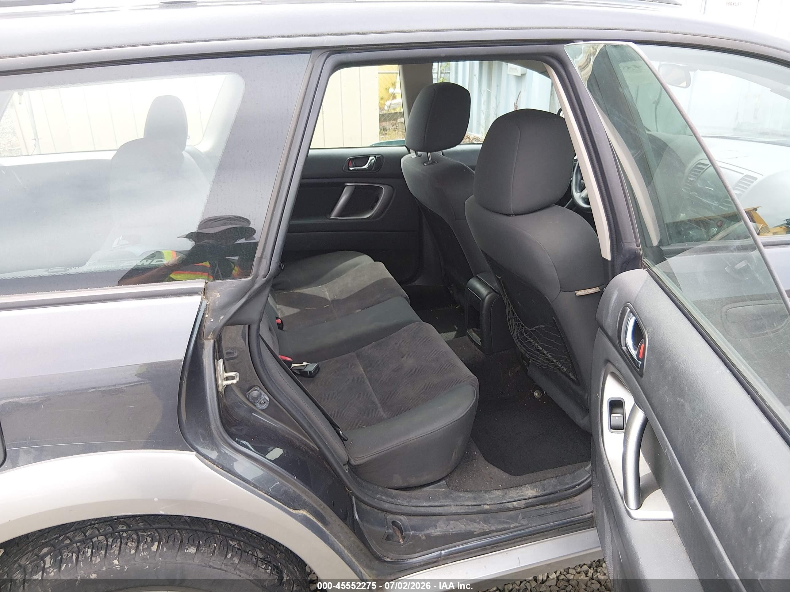 2009 Subaru Outback 2.5i Black vin: 4S4BP61C397326567