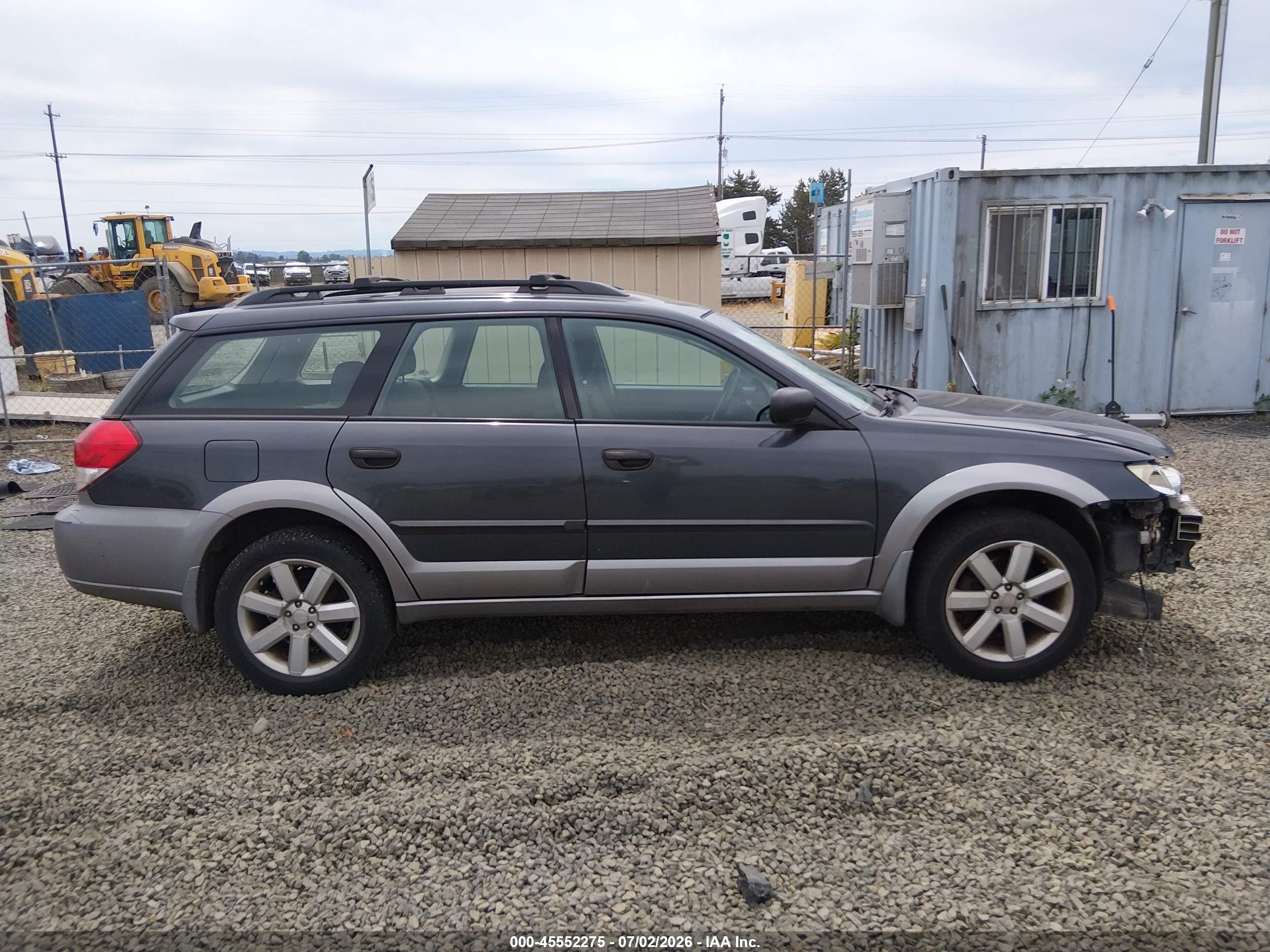 2009 Subaru Outback 2.5i Black vin: 4S4BP61C397326567