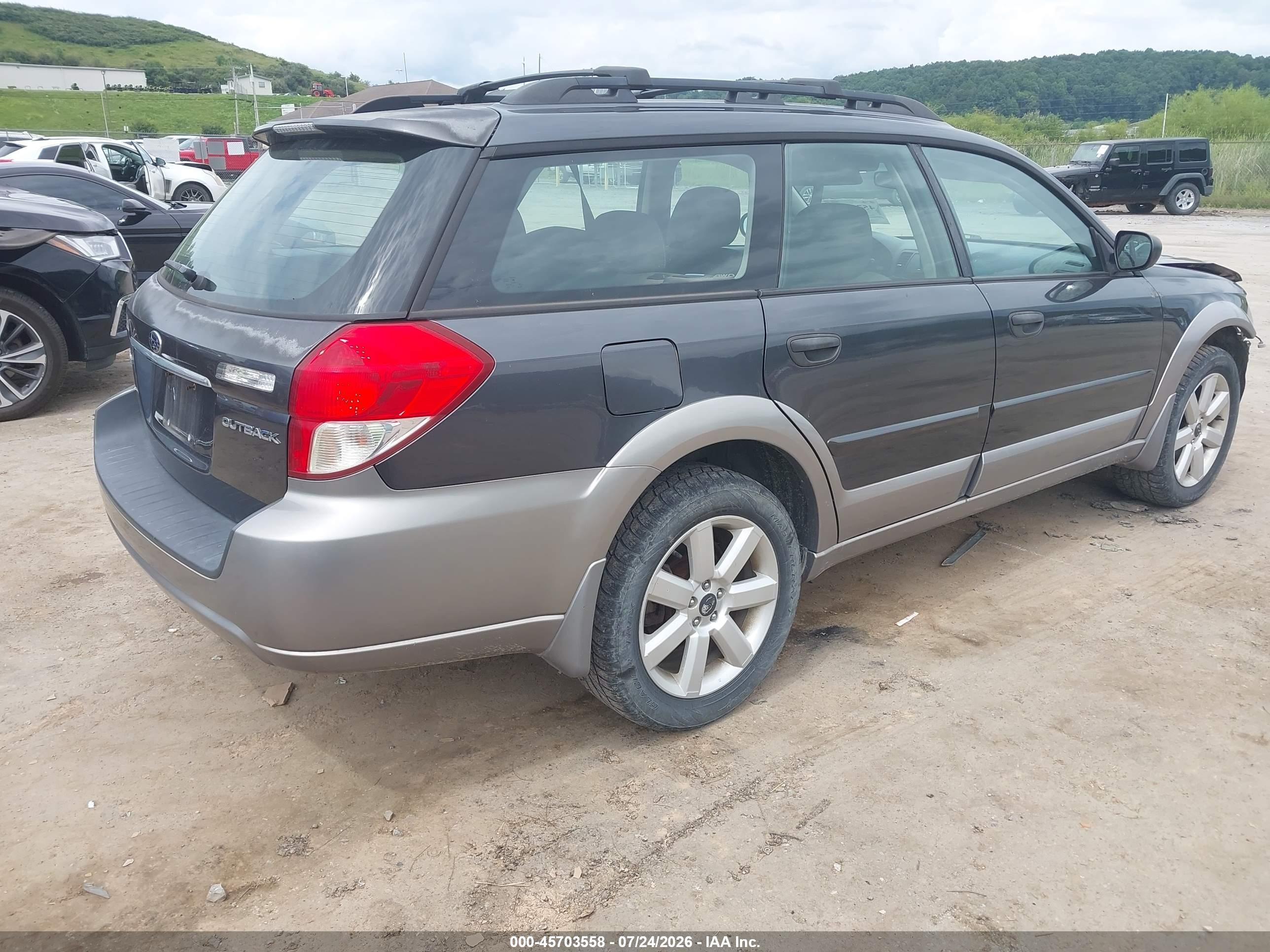 2009 Subaru Outback 2.5i Gray vin: 4S4BP61C397337729