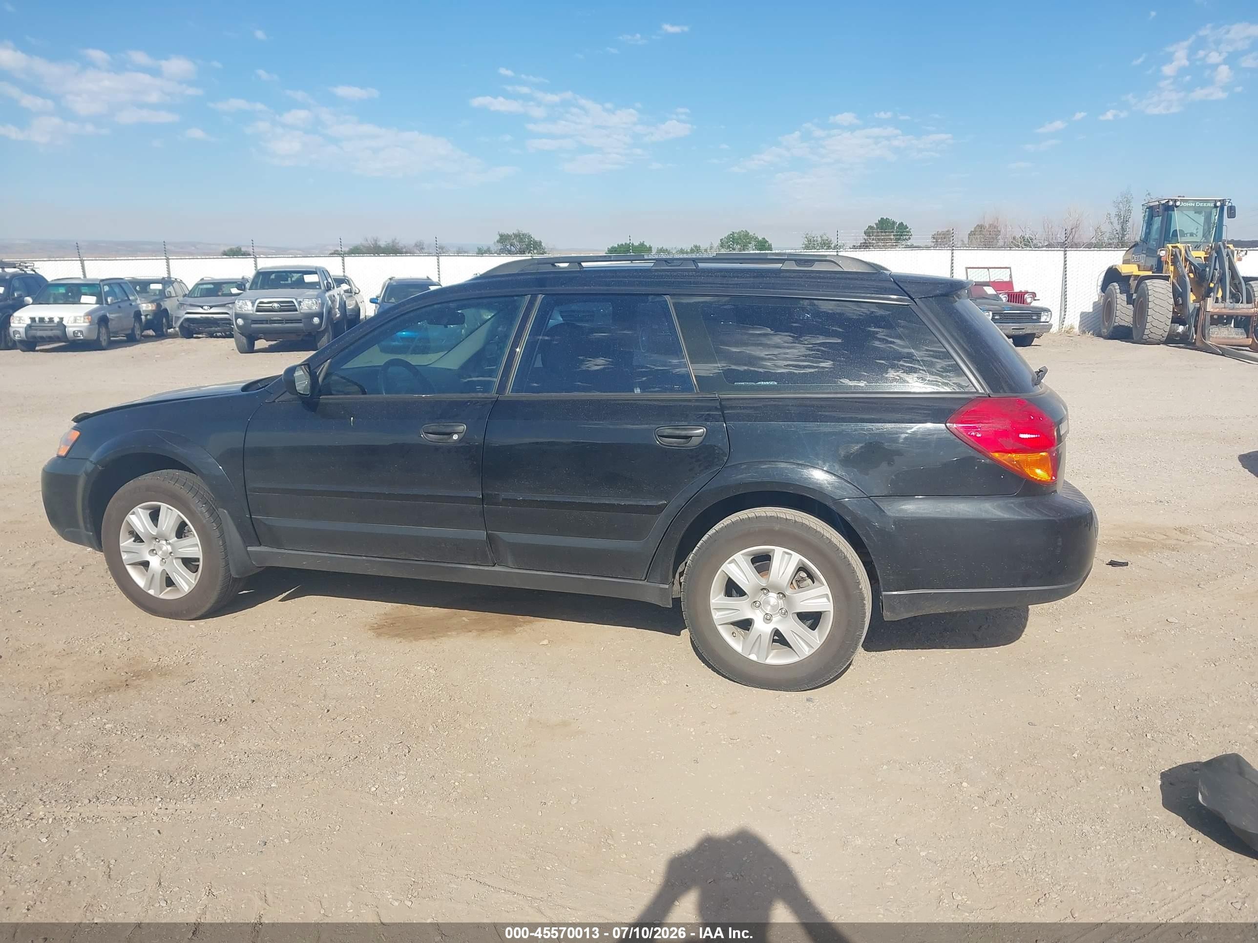 2005 Subaru Outback 2.5i Black vin: 4S4BP61C457352976