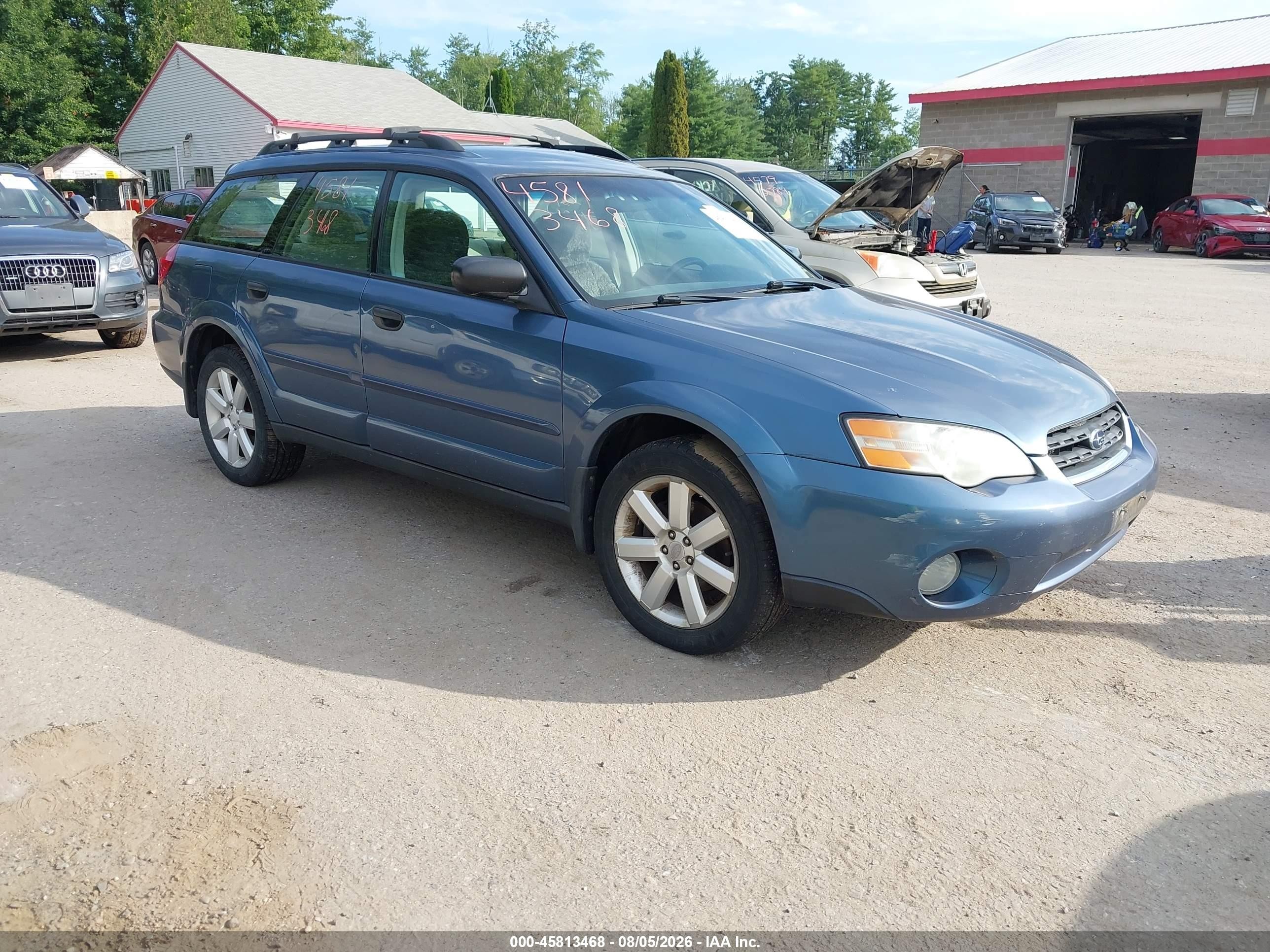 2006 Subaru Outback 2.5i Blue vin: 4S4BP61C467340246