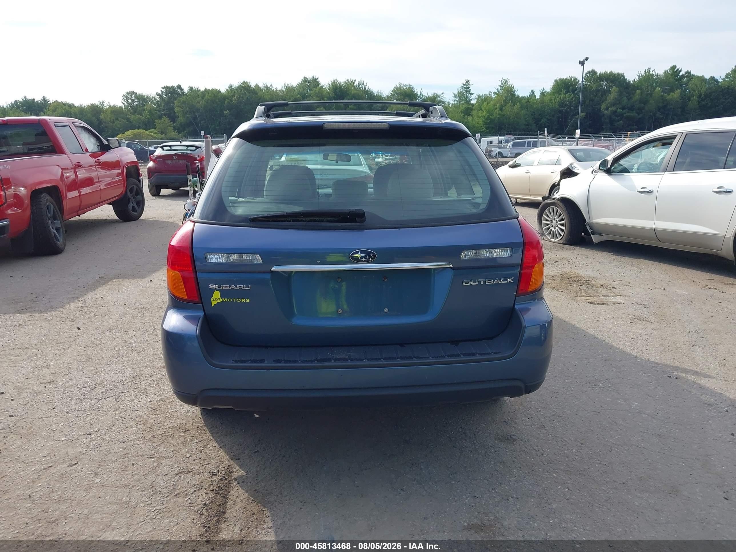 2006 Subaru Outback 2.5i Blue vin: 4S4BP61C467340246