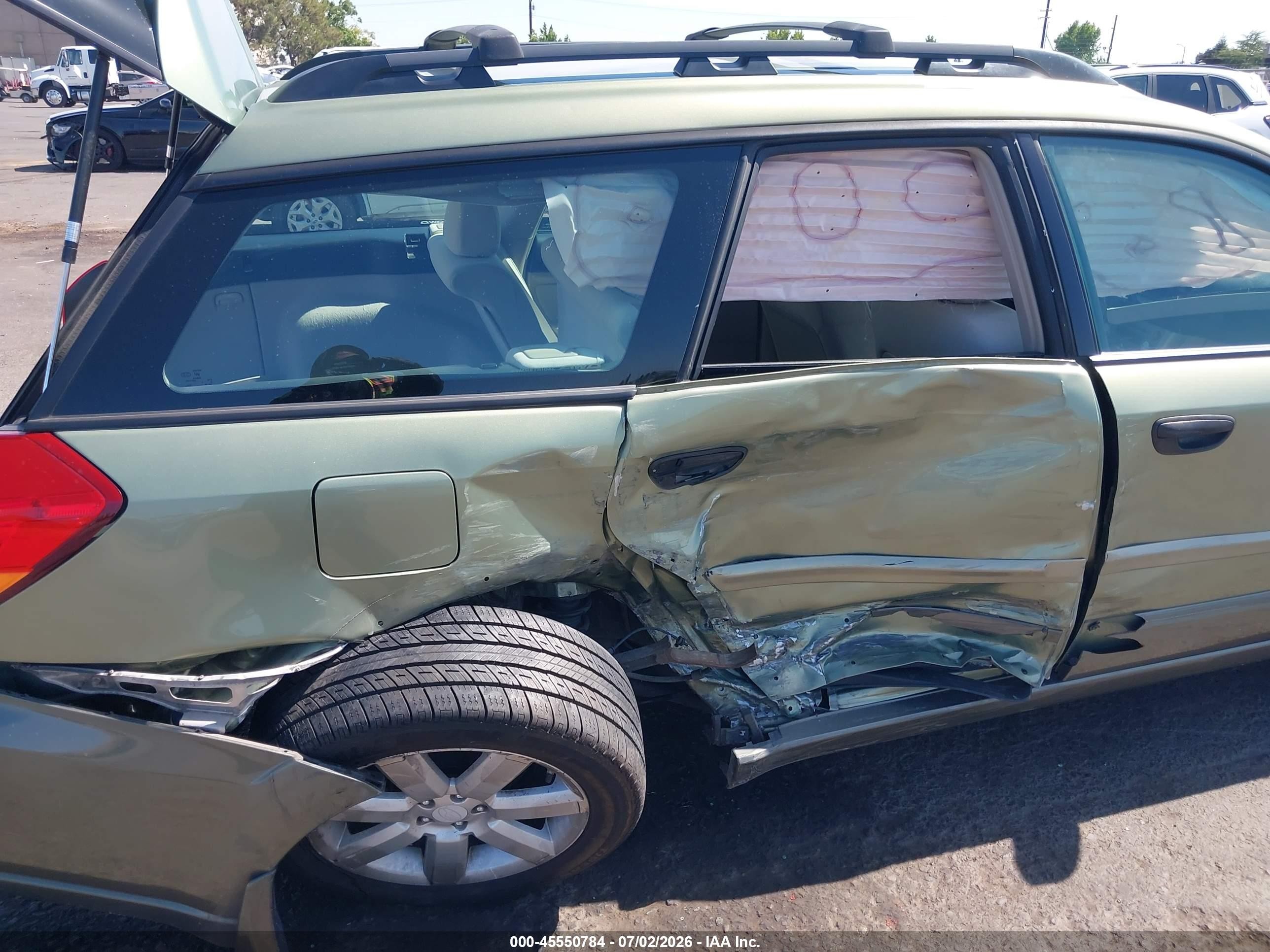 2007 Subaru Outback 2.5i Green vin: 4S4BP61C476321767