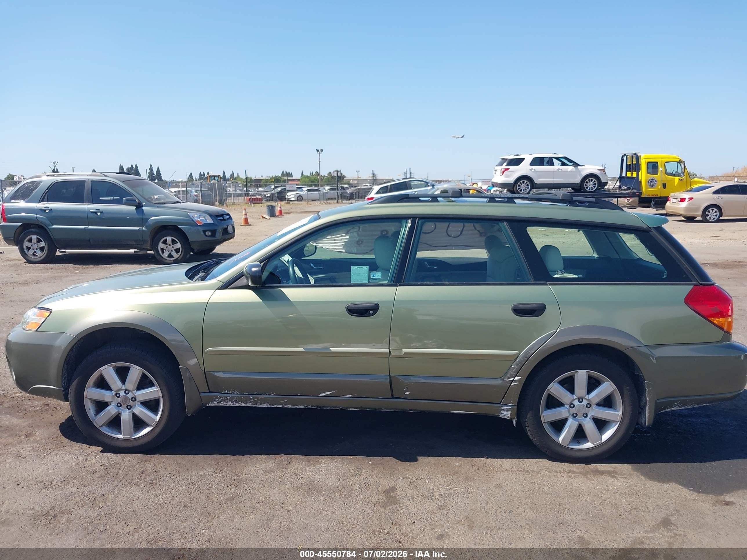 2007 Subaru Outback 2.5i Green vin: 4S4BP61C476321767