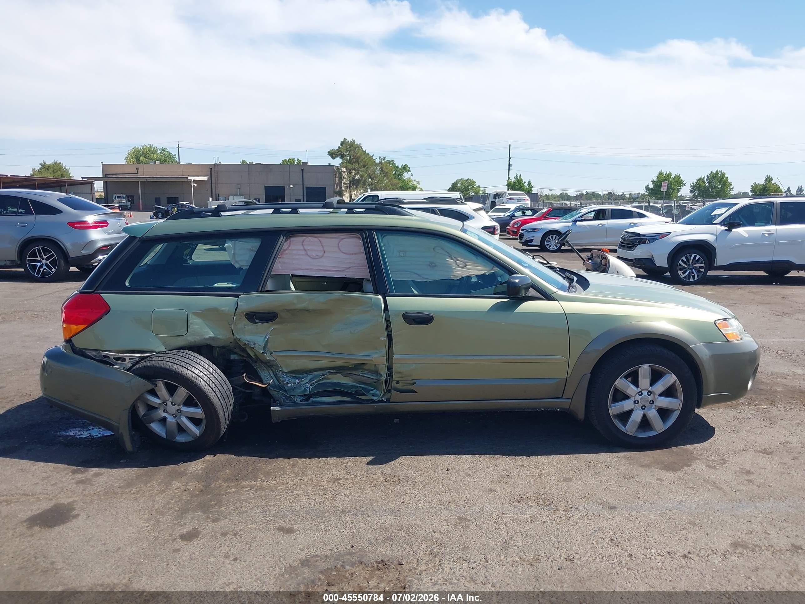 2007 Subaru Outback 2.5i Green vin: 4S4BP61C476321767