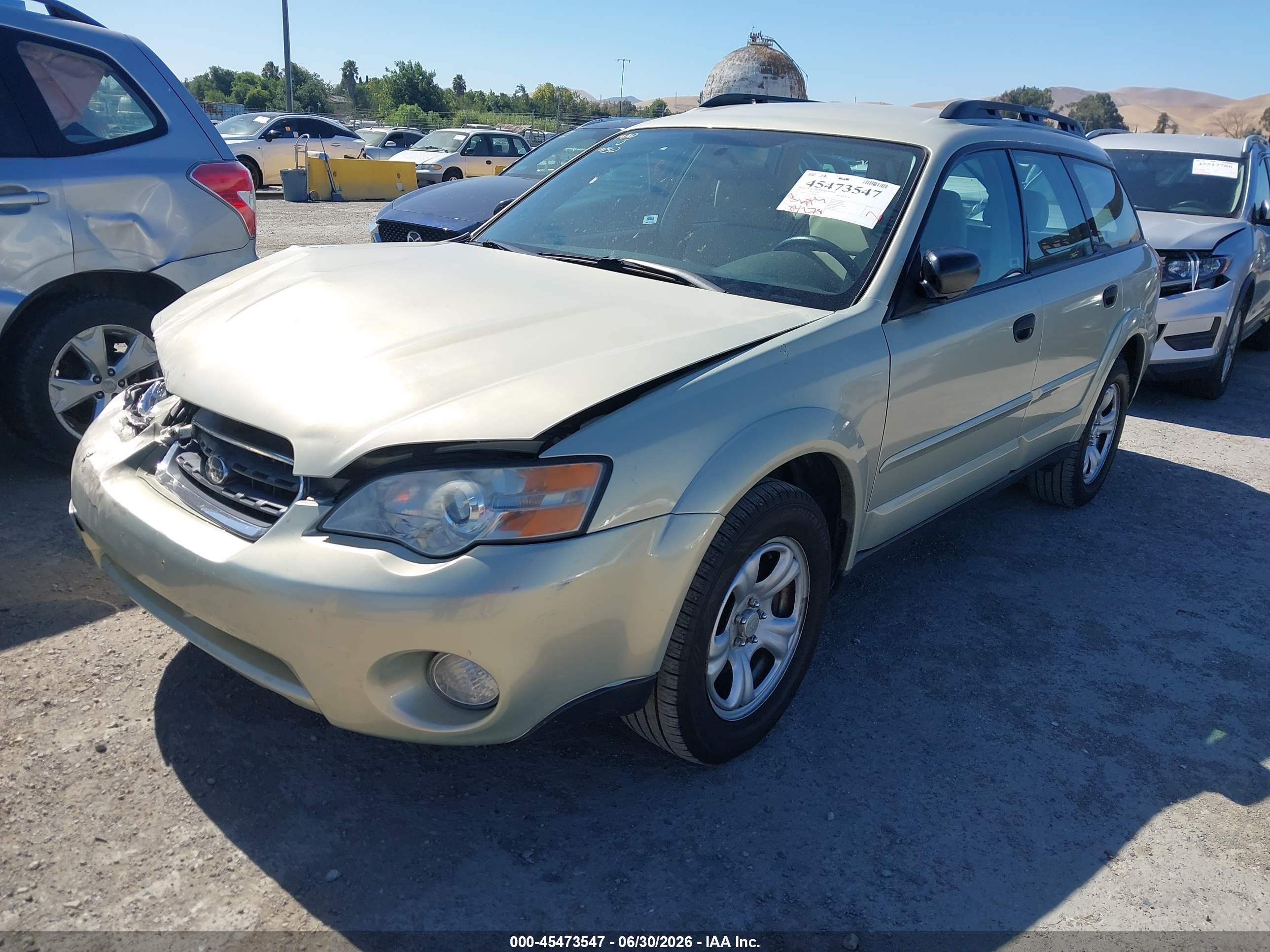 2007 Subaru Outback 2.5i Basic Beige vin: 4S4BP61C477329619