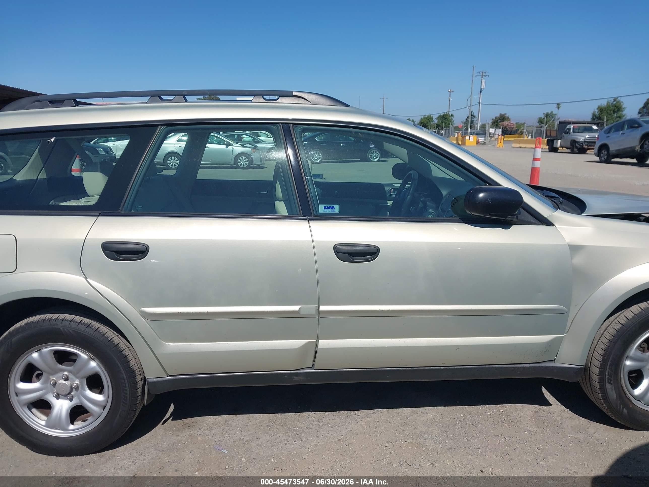 2007 Subaru Outback 2.5i Basic Beige vin: 4S4BP61C477329619