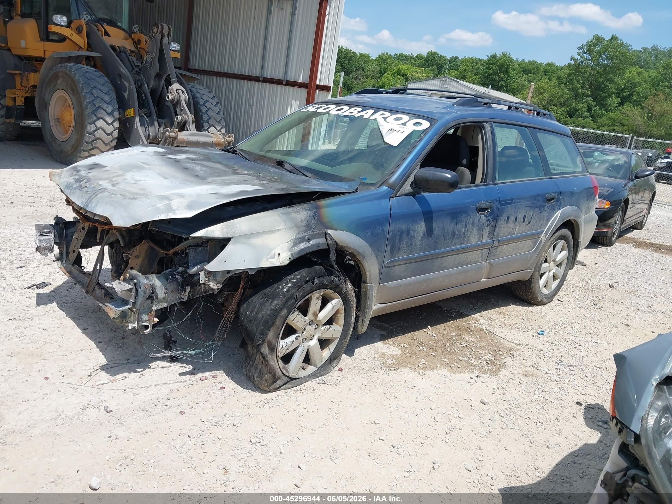 2008 Subaru Outback 2.5i/2.5i L.l. Bean Edition Blue vin: 4S4BP61C487307458