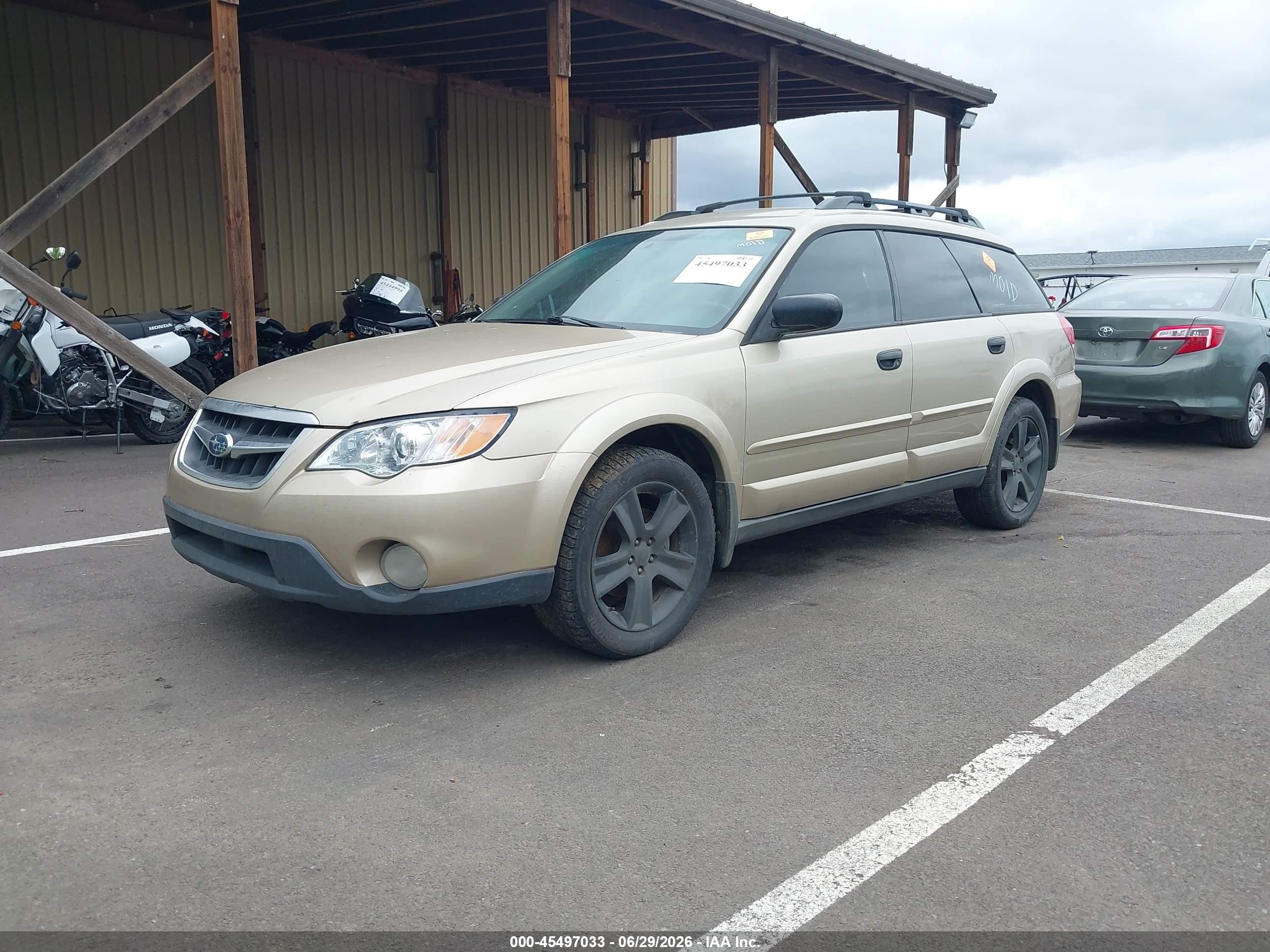 2008 Subaru Outback (natl) I/ll Bean W/nav/ll Bean W/nav/vdc Золотой vin: 4S4BP61C487309775