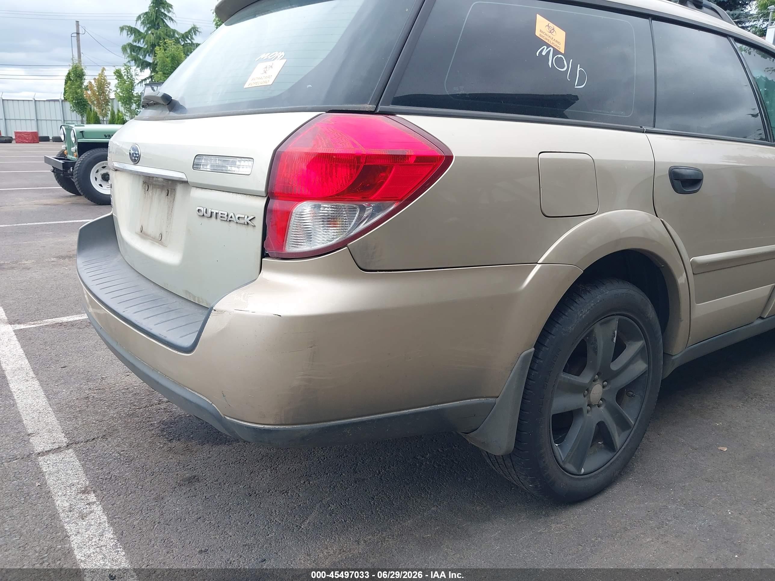 2008 Subaru Outback (natl) I/ll Bean W/nav/ll Bean W/nav/vdc Золотой vin: 4S4BP61C487309775