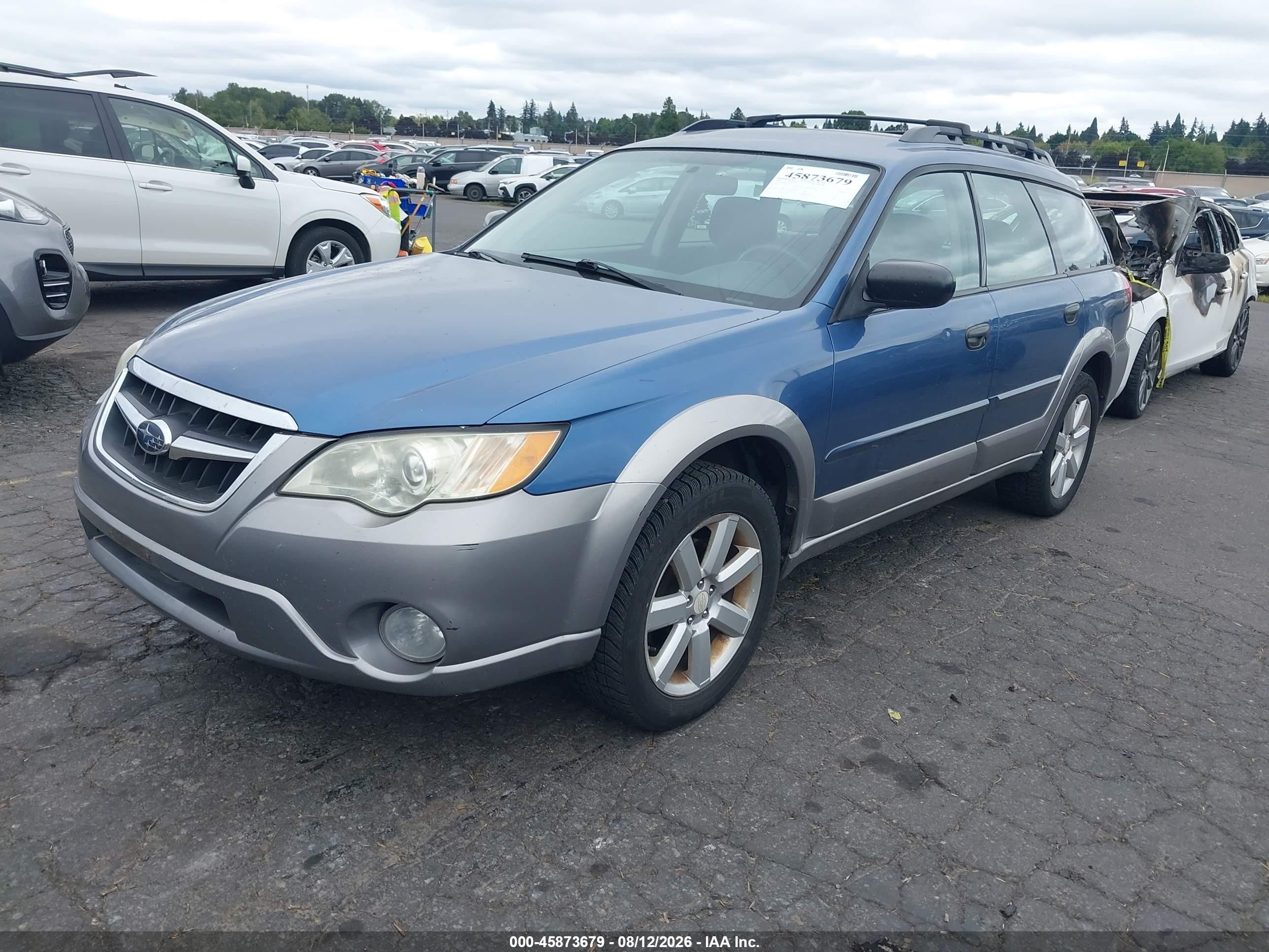 2008 Subaru Outback 2.5i/2.5i L.l. Bean Edition Blue vin: 4S4BP61C487311414