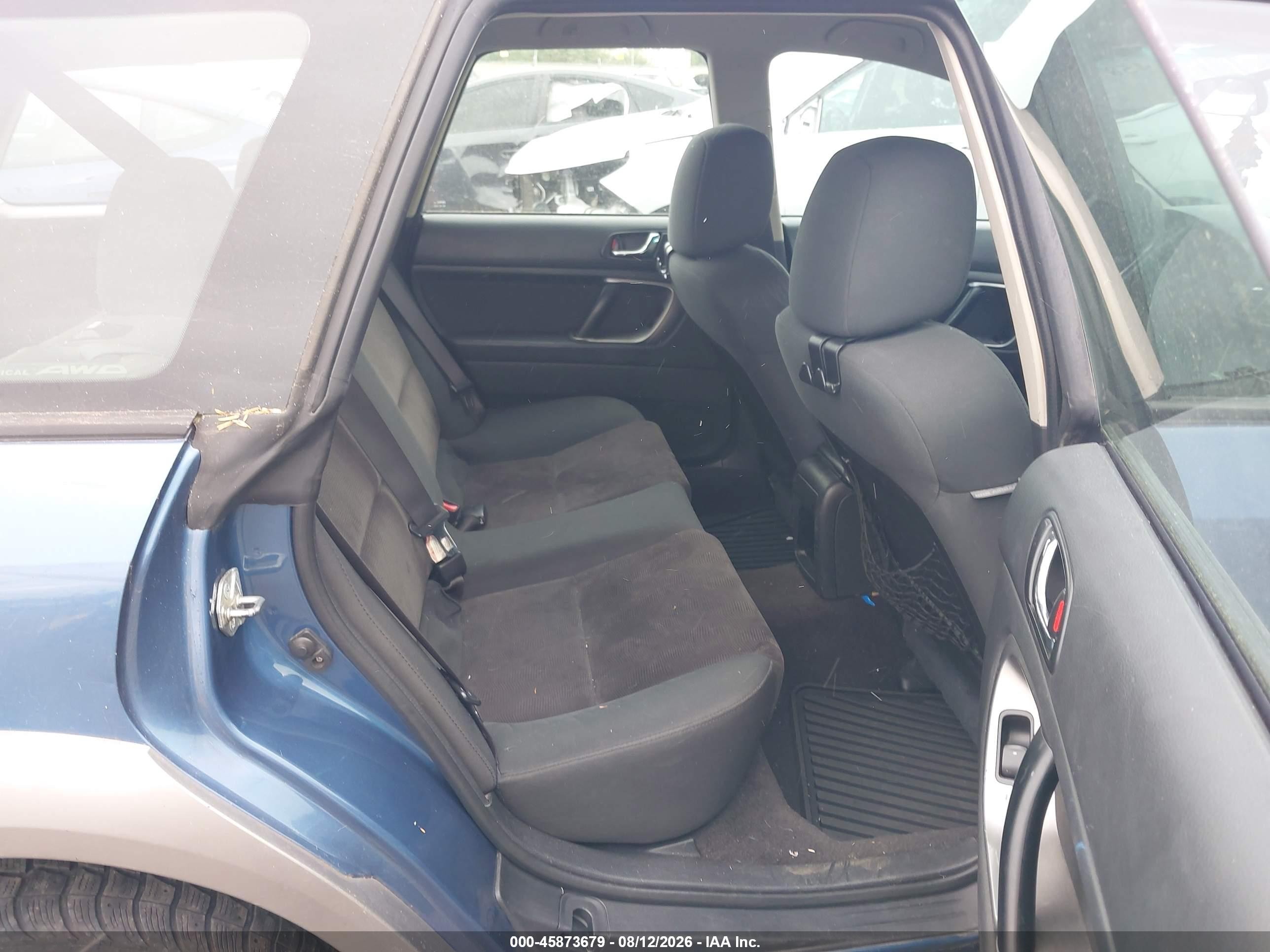 2008 Subaru Outback 2.5i/2.5i L.l. Bean Edition Blue vin: 4S4BP61C487311414