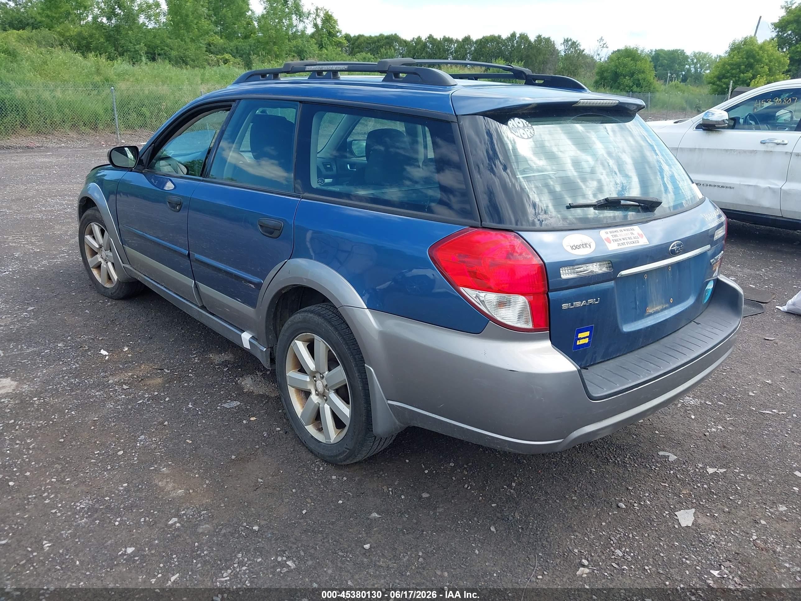 2008 Subaru Outback 2.5i/2.5i L.l. Bean Edition Blue vin: 4S4BP61C487365988