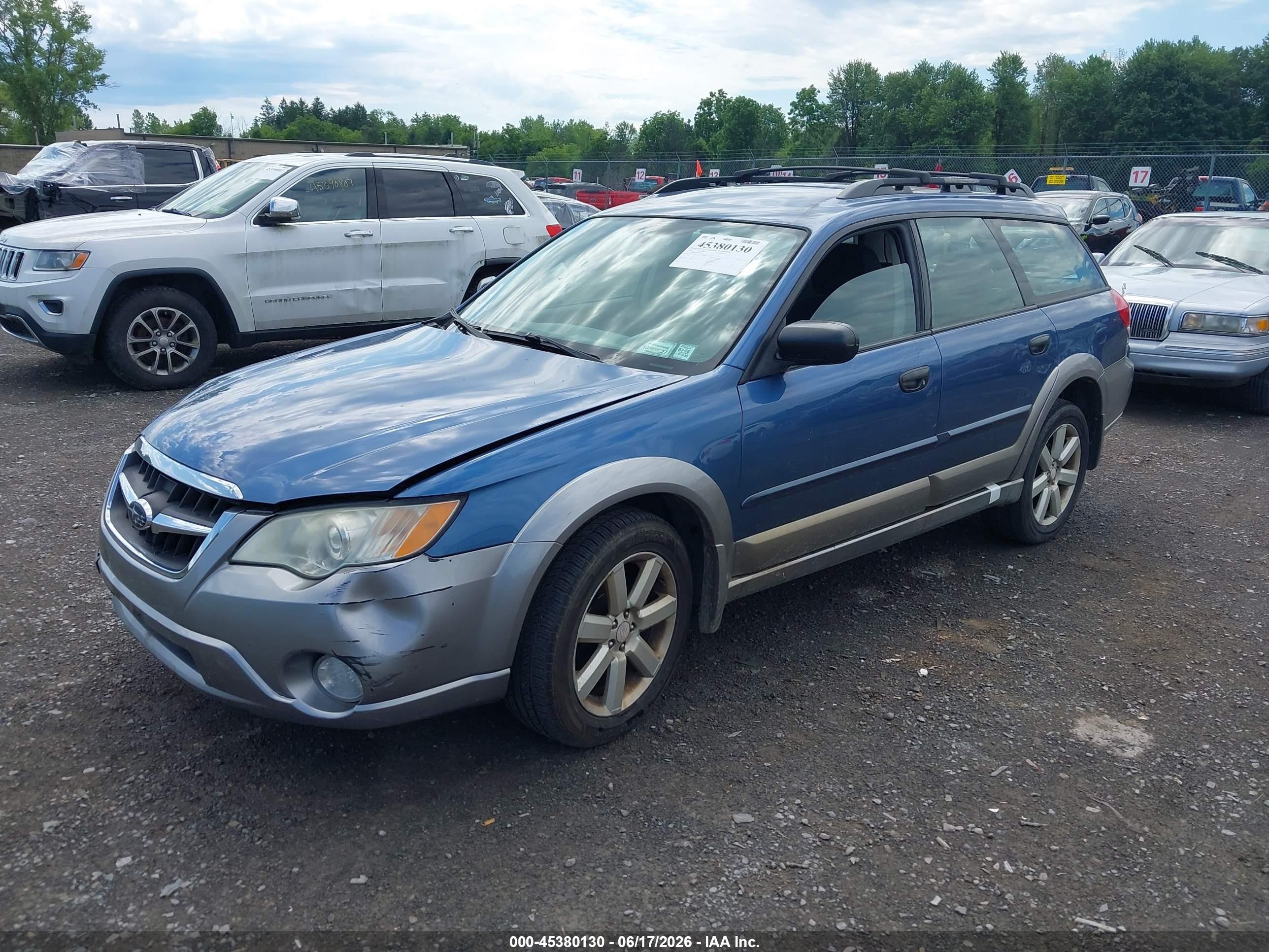 2008 Subaru Outback 2.5i/2.5i L.l. Bean Edition Blue vin: 4S4BP61C487365988