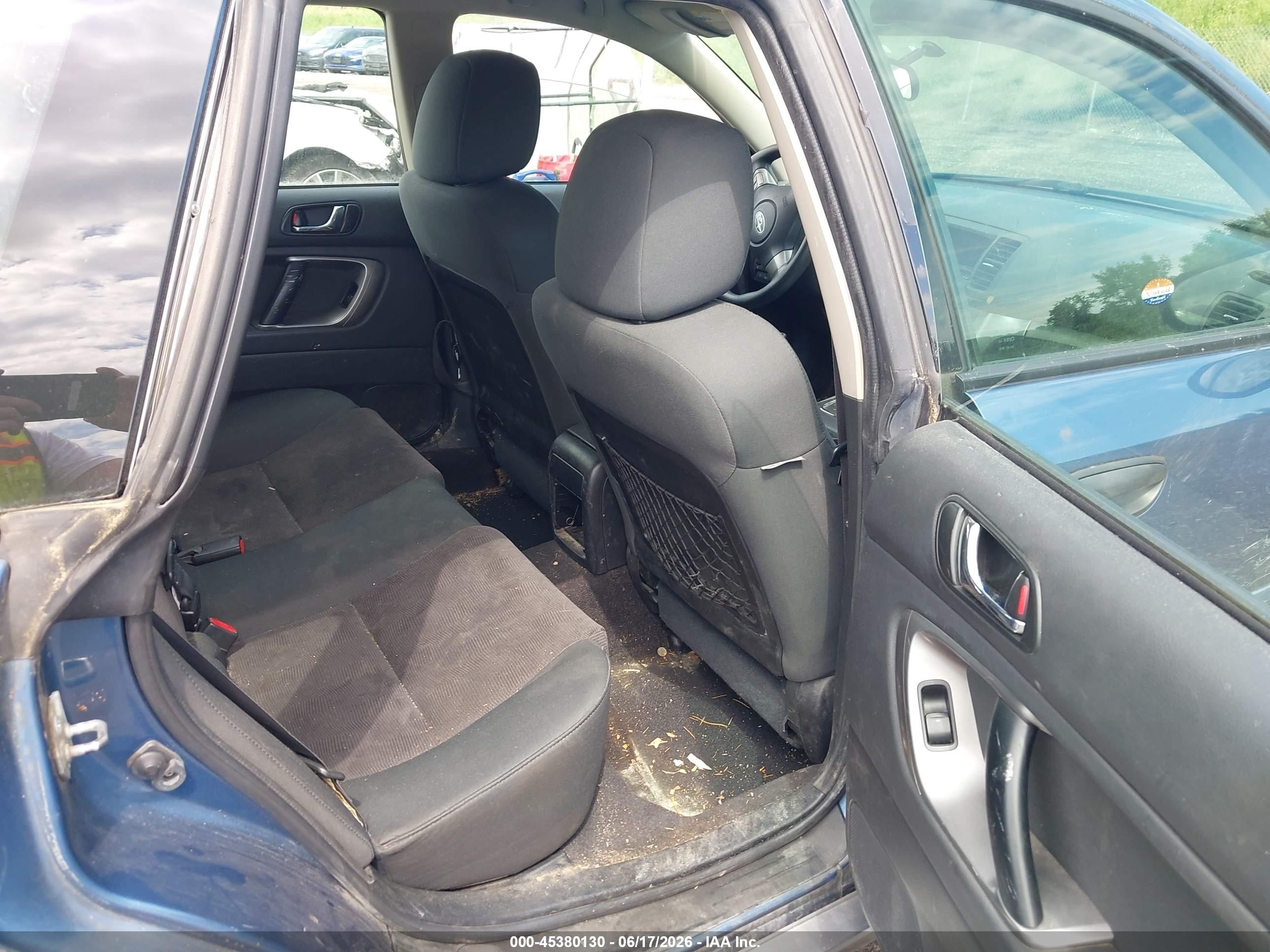 2008 Subaru Outback 2.5i/2.5i L.l. Bean Edition Blue vin: 4S4BP61C487365988