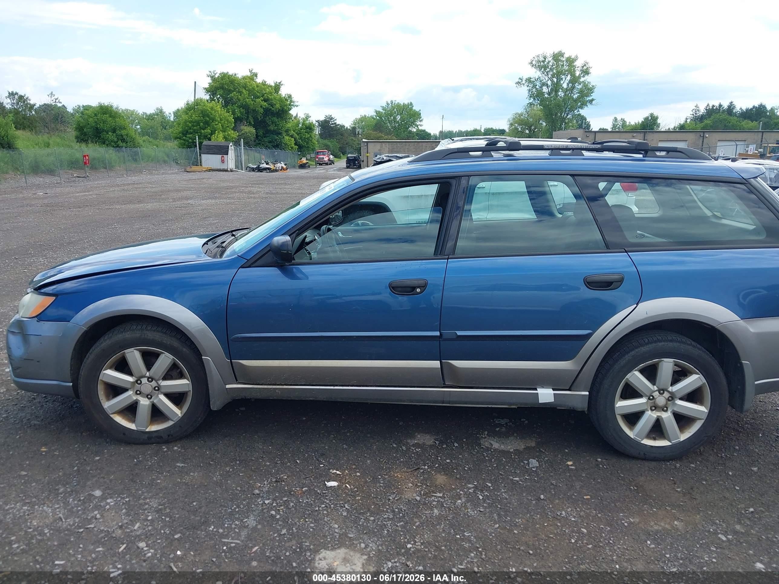 2008 Subaru Outback 2.5i/2.5i L.l. Bean Edition Blue vin: 4S4BP61C487365988