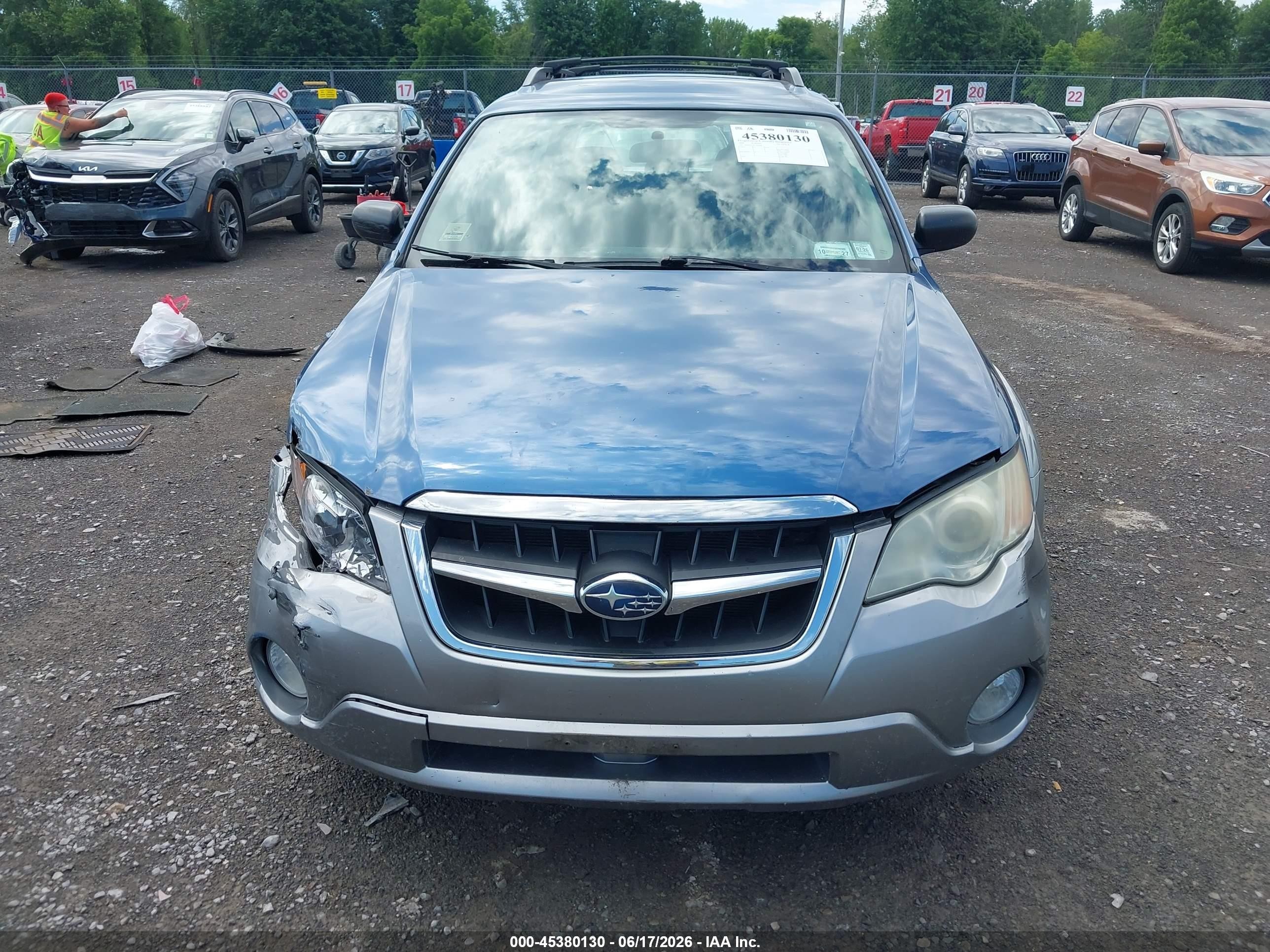 2008 Subaru Outback 2.5i/2.5i L.l. Bean Edition Blue vin: 4S4BP61C487365988