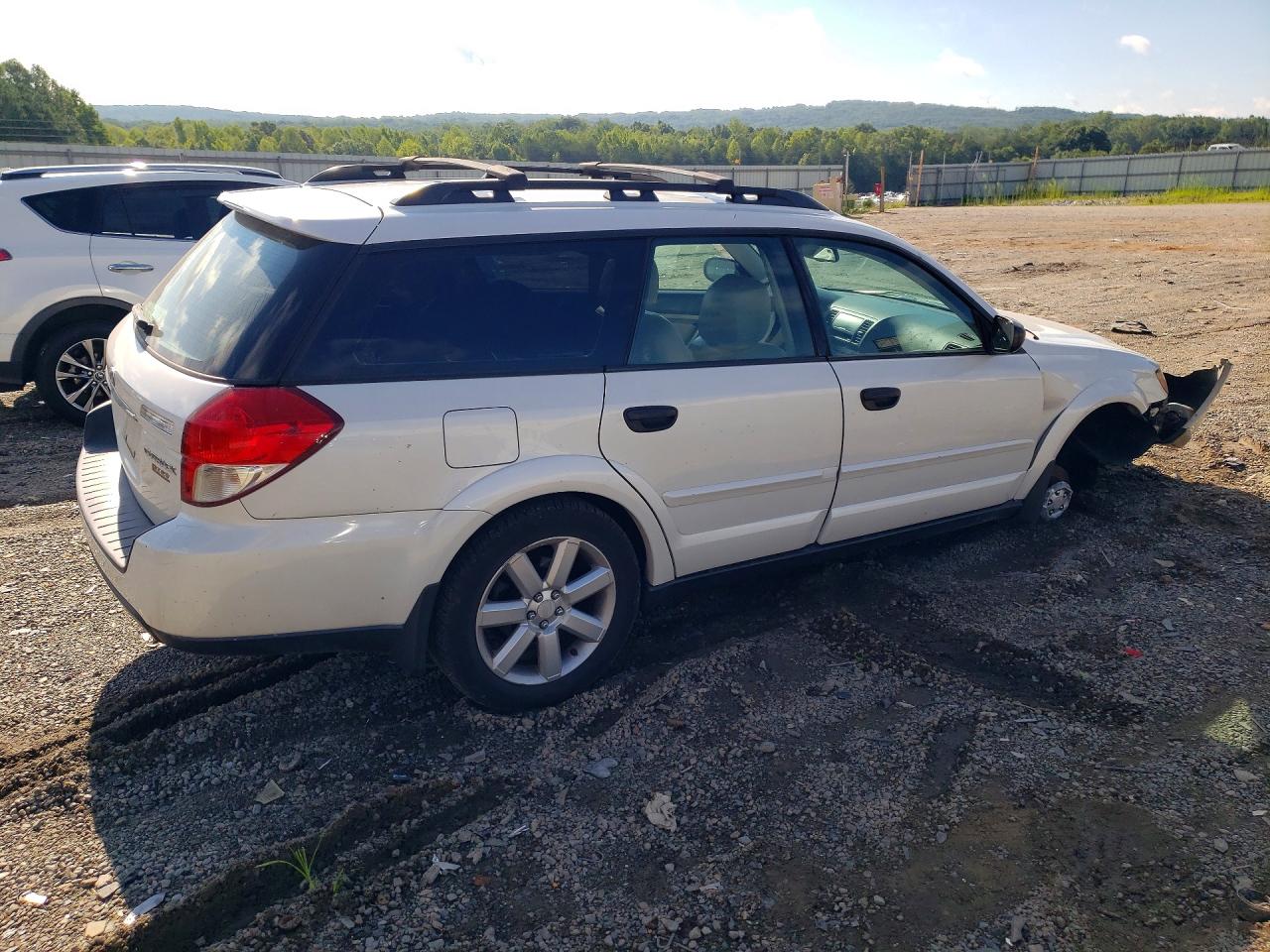2009 Subaru Outback 2.5i White vin: 4S4BP61C497331762
