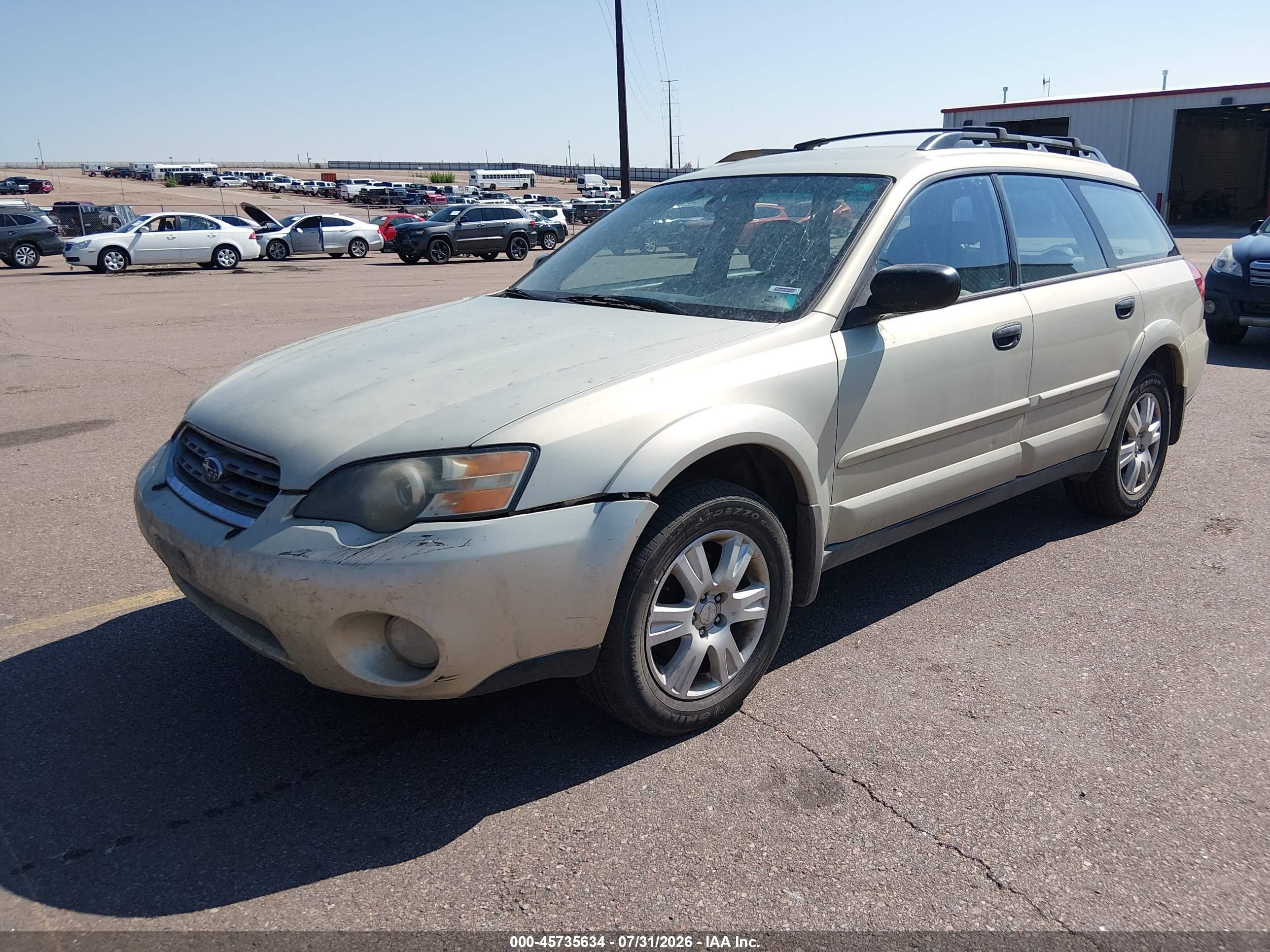2005 Subaru Outback 2.5i Champagne vin: 4S4BP61C556313402