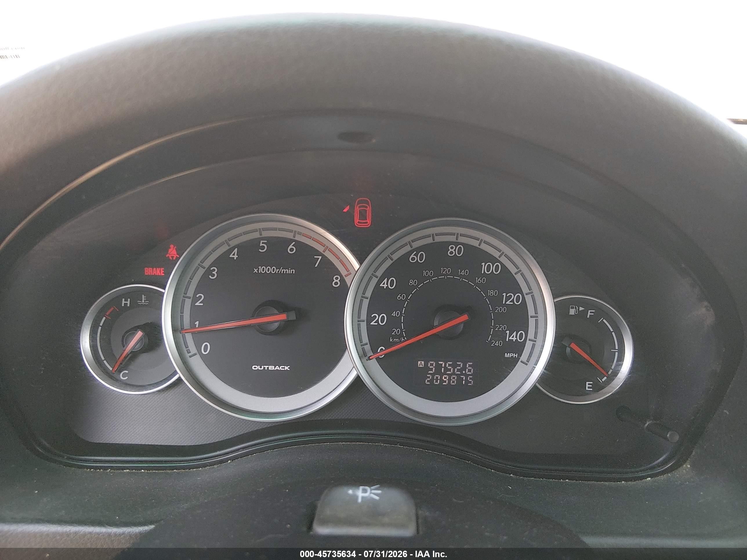 2005 Subaru Outback 2.5i Champagne vin: 4S4BP61C556313402