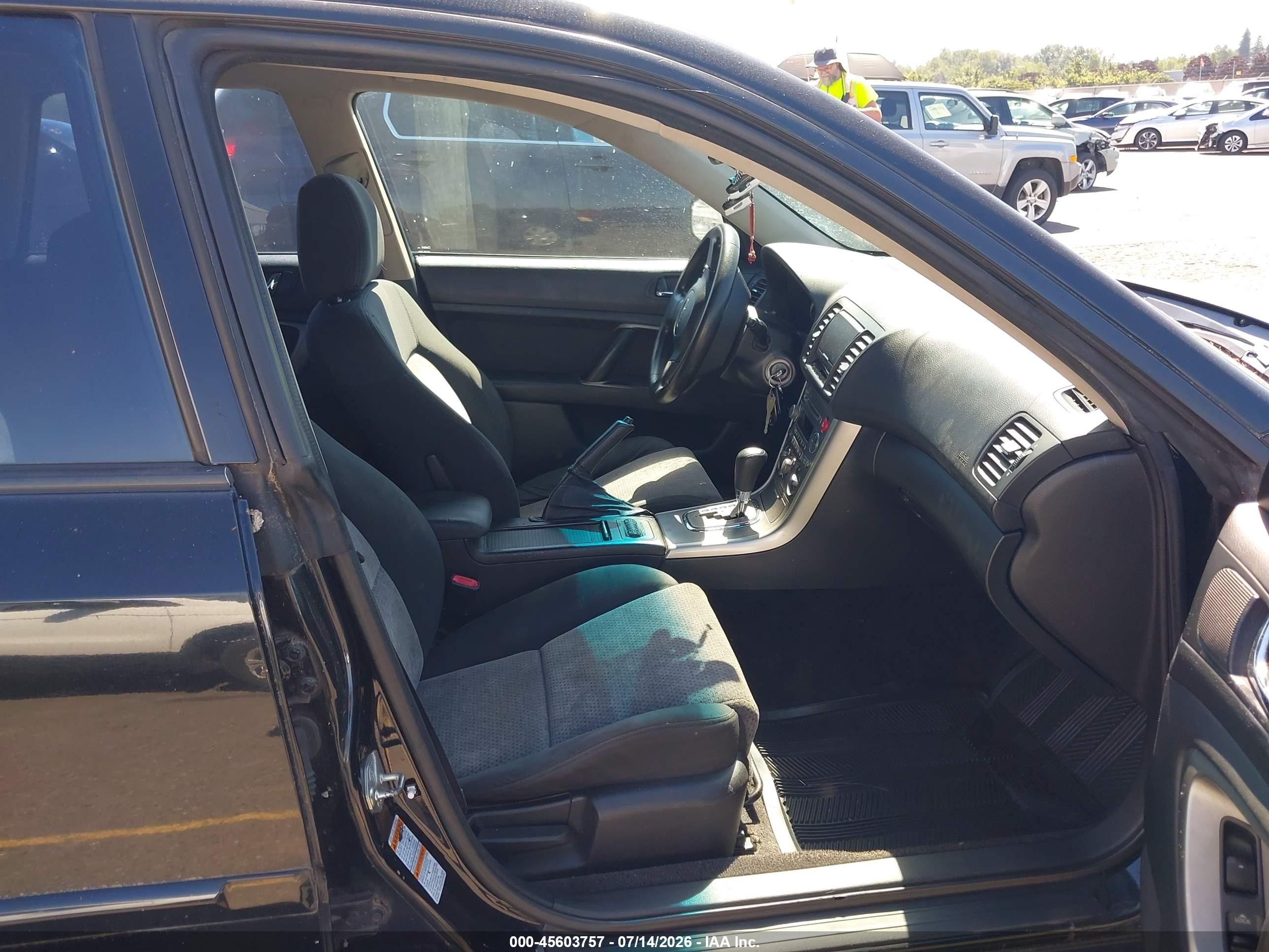 2005 Subaru Outback 2.5i Black vin: 4S4BP61C557300496