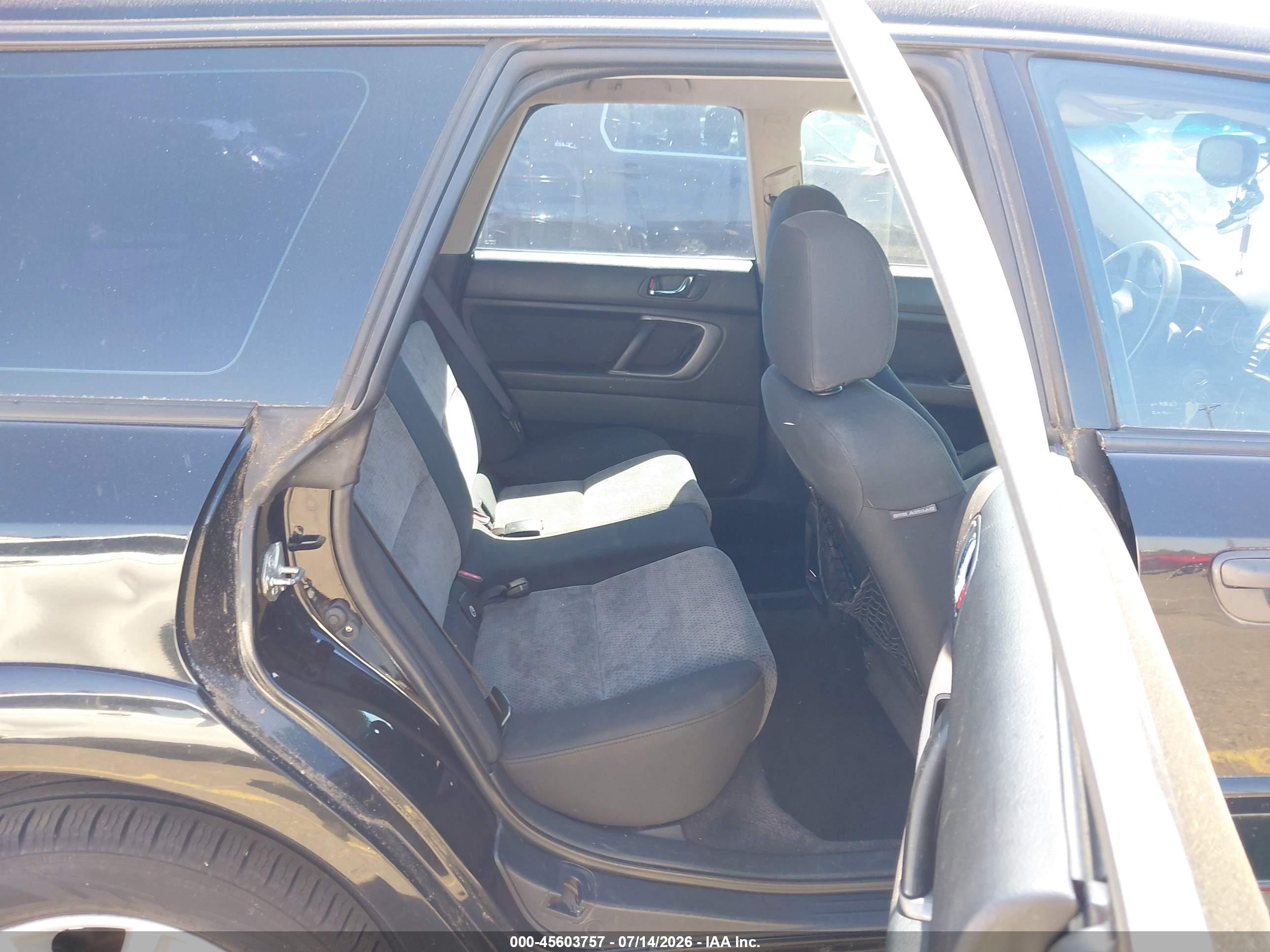 2005 Subaru Outback 2.5i Black vin: 4S4BP61C557300496