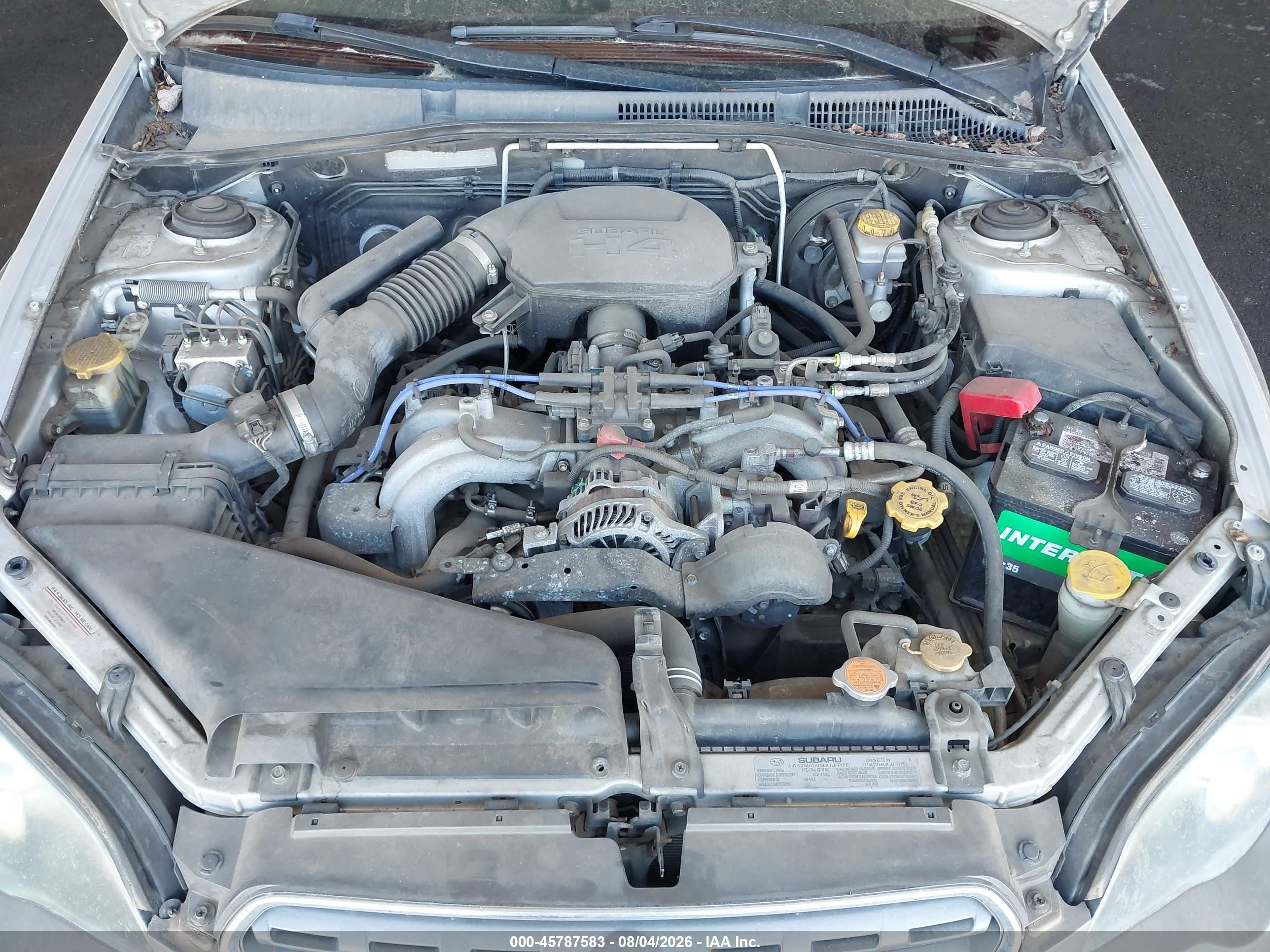 2005 Subaru Outback 2.5i Серебряный vin: 4S4BP61C557337452