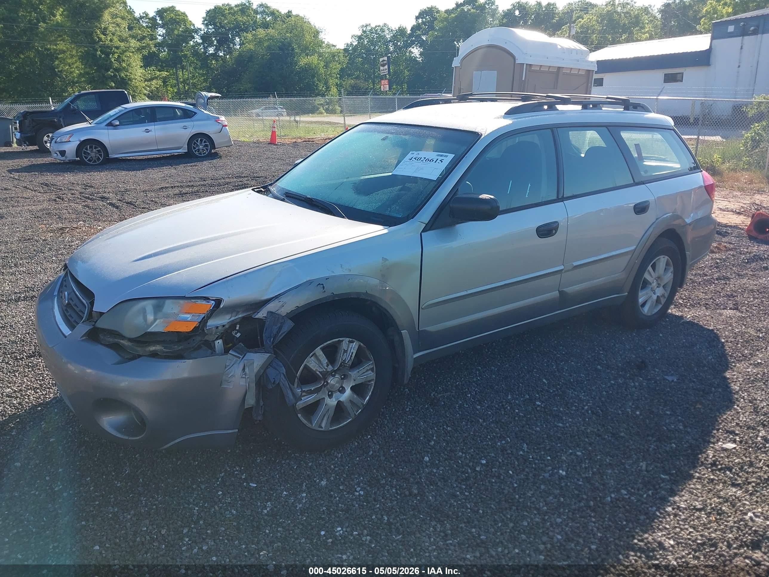 2005 Subaru Outback 2.5i Silver vin: 4S4BP61C557358091
