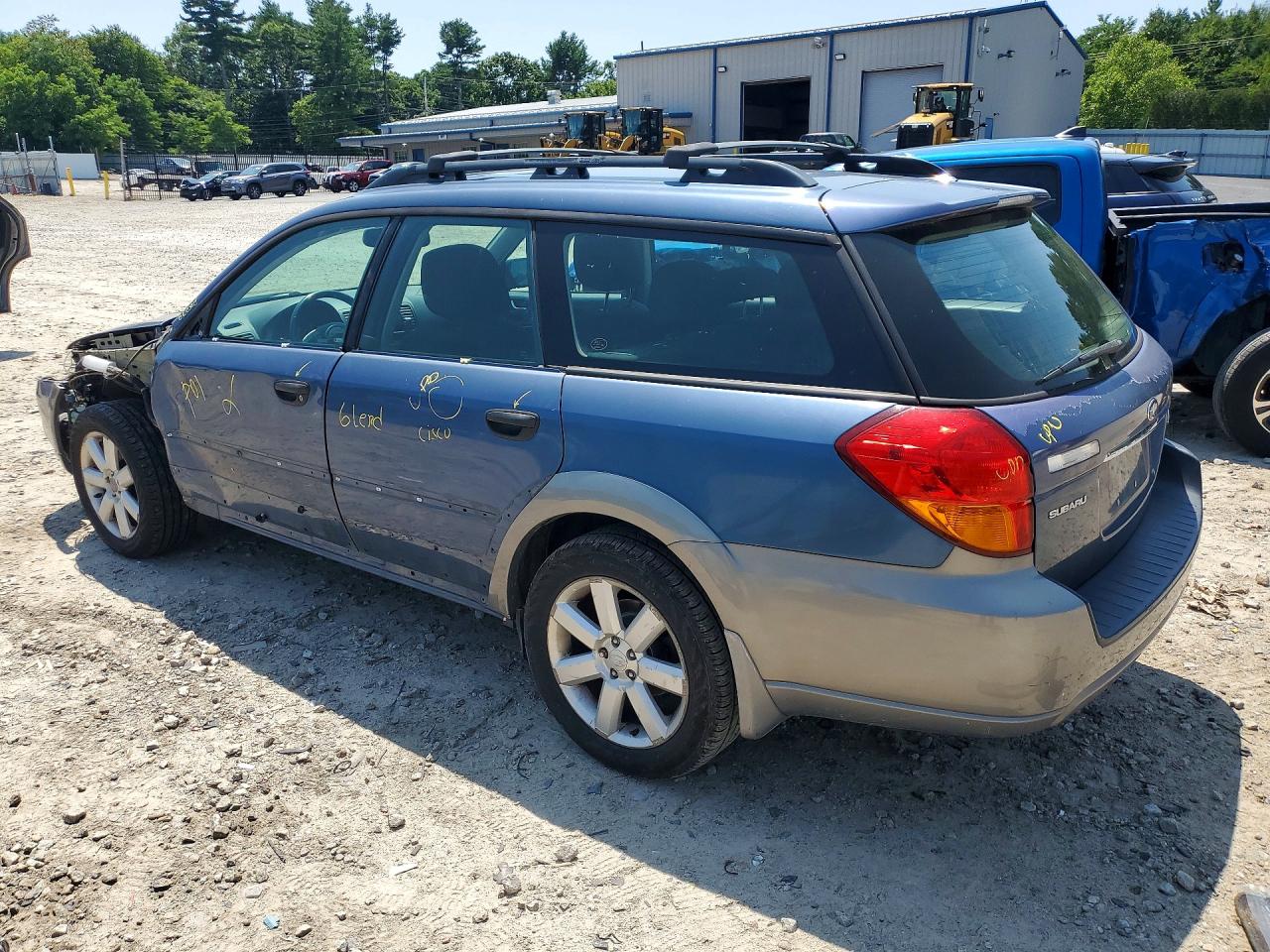2006 Subaru Legacy Outback 2.5i Синий vin: 4S4BP61C566362357