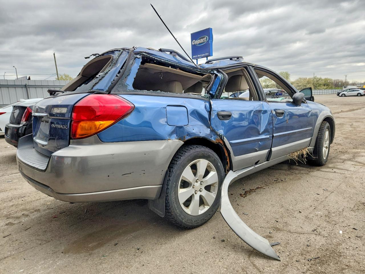 2007 Subaru Outback Outback 2.5i Blue vin: 4S4BP61C576335421