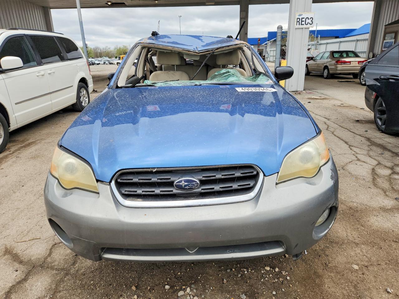 2007 Subaru Outback Outback 2.5i Blue vin: 4S4BP61C576335421