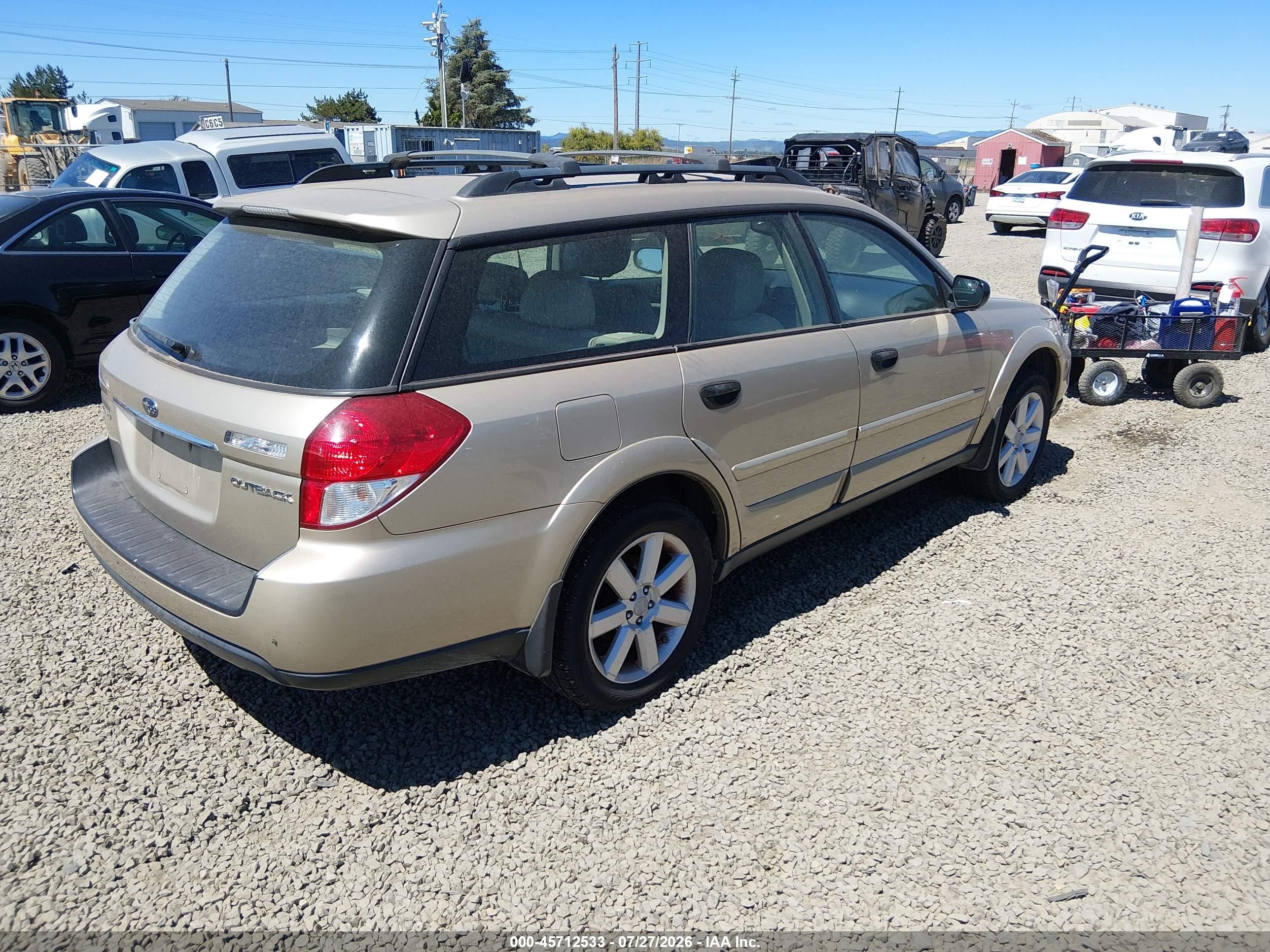 2008 Subaru Outback 2.5i/2.5i L.l. Bean Edition Tan vin: 4S4BP61C587301099