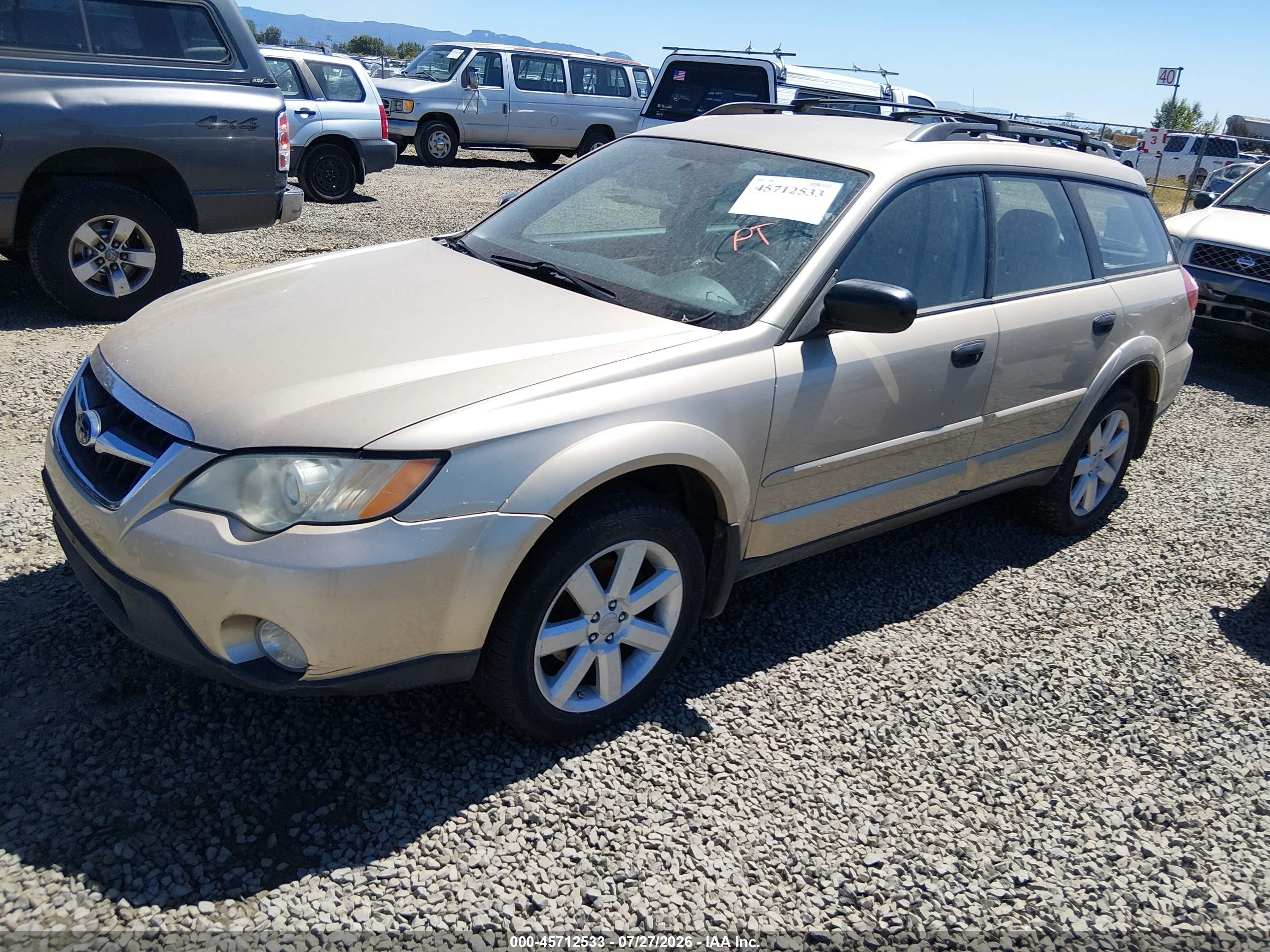 2008 Subaru Outback 2.5i/2.5i L.l. Bean Edition Tan vin: 4S4BP61C587301099