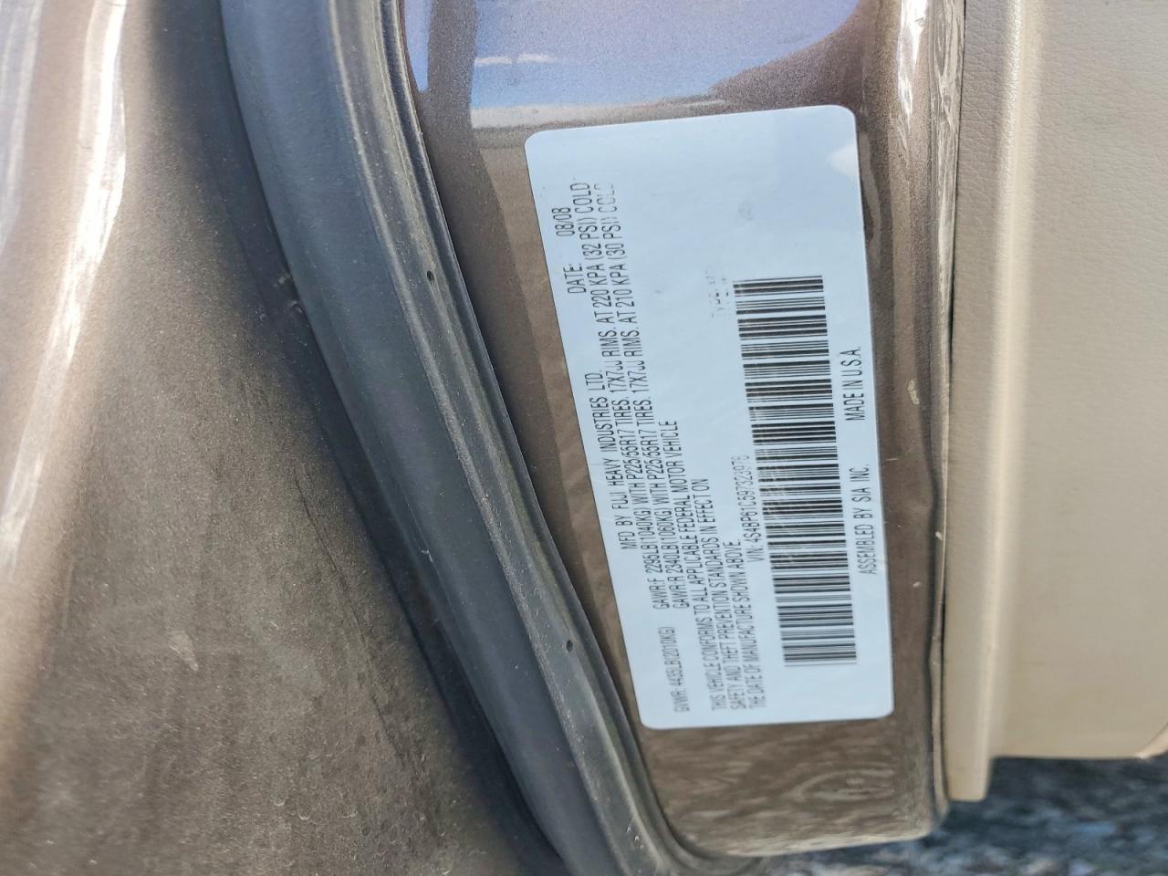 2009 Subaru Outback 2.5i Brown vin: 4S4BP61C597323976