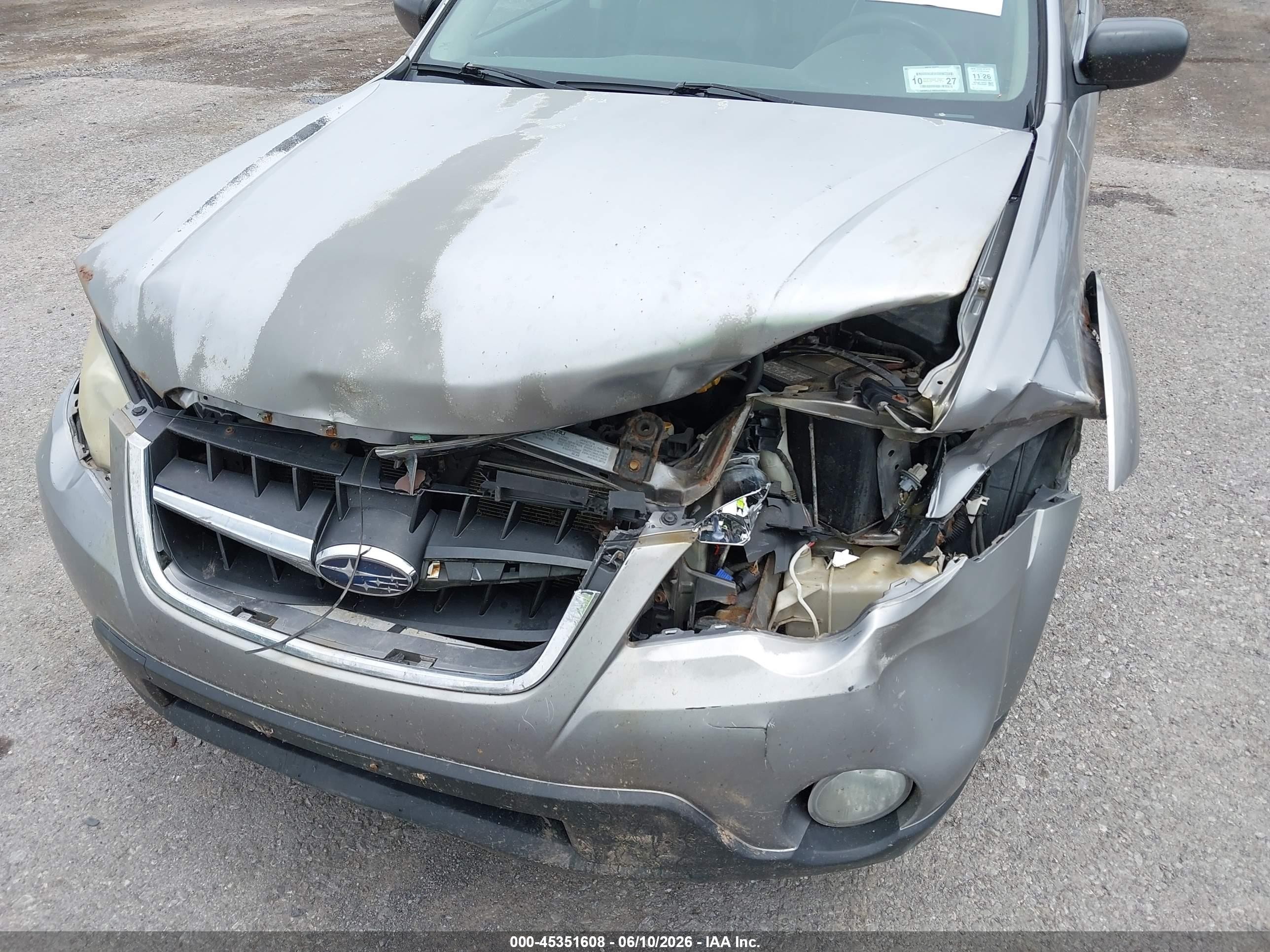 2009 Subaru Outback 2.5i Gray vin: 4S4BP61C597324707