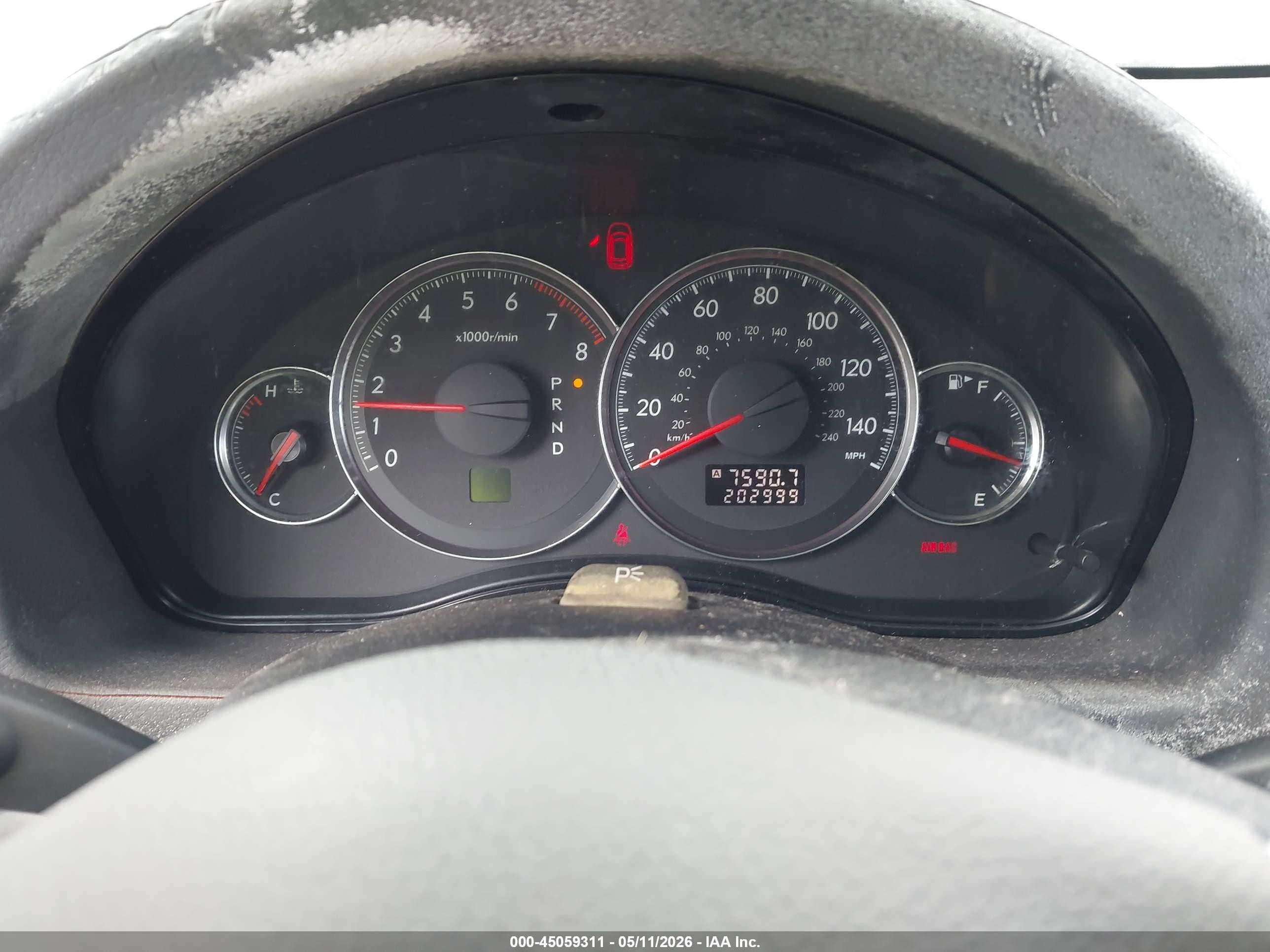 2009 Subaru Outback 2.5i White vin: 4S4BP61C597343550