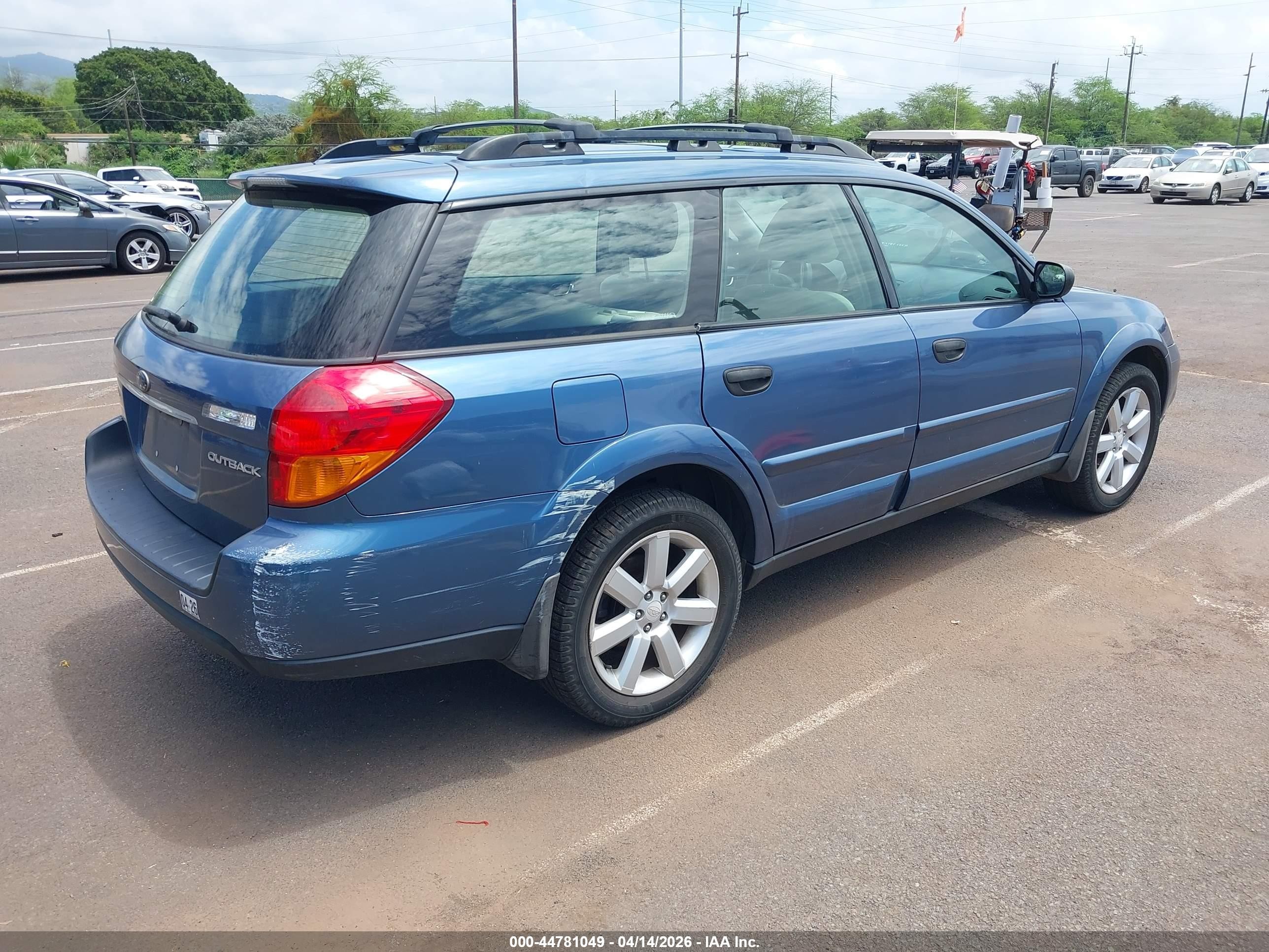 2006 Subaru Outback 2.5i Light Blue vin: 4S4BP61C666310610
