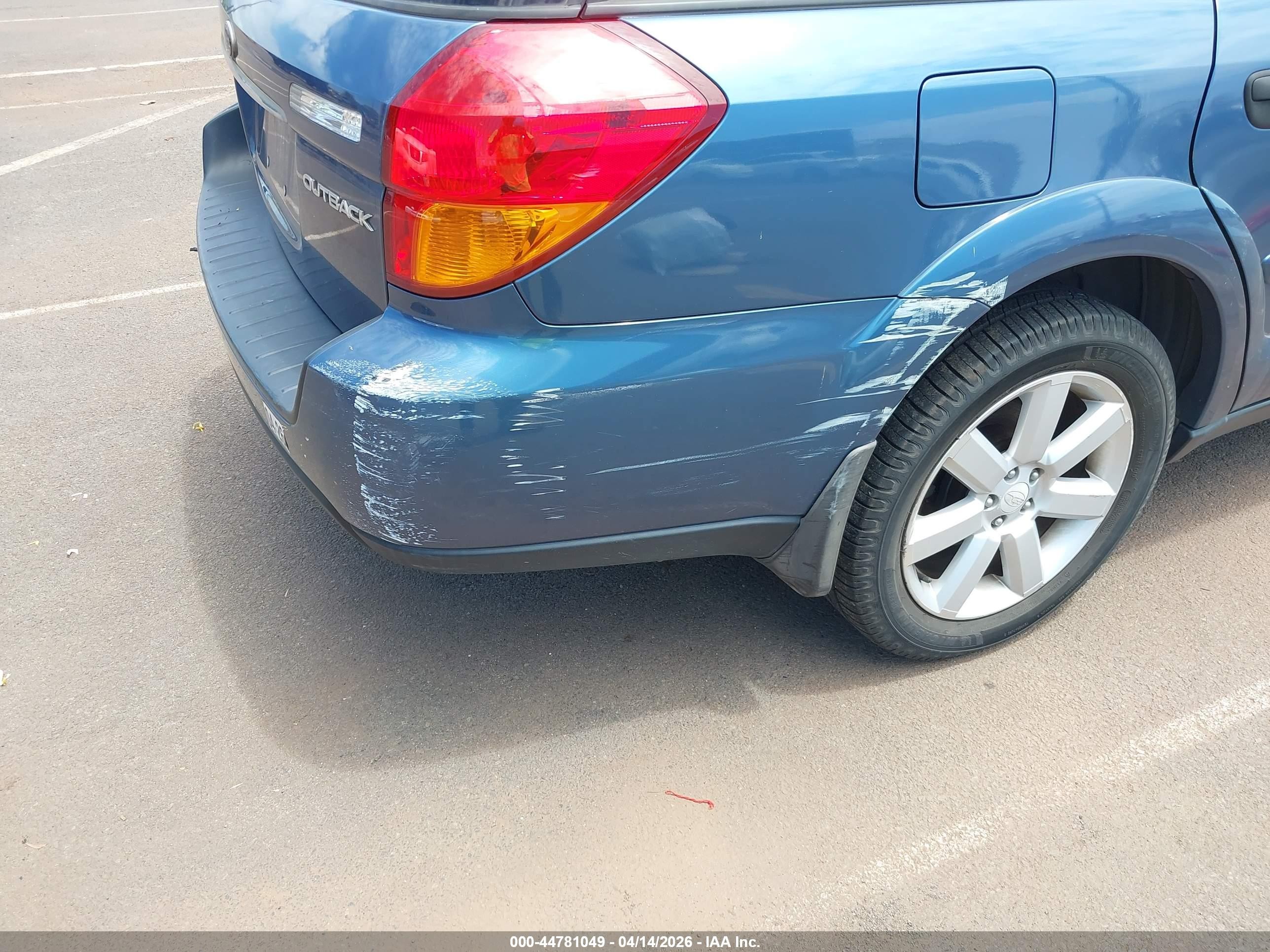 2006 Subaru Outback 2.5i Light Blue vin: 4S4BP61C666310610