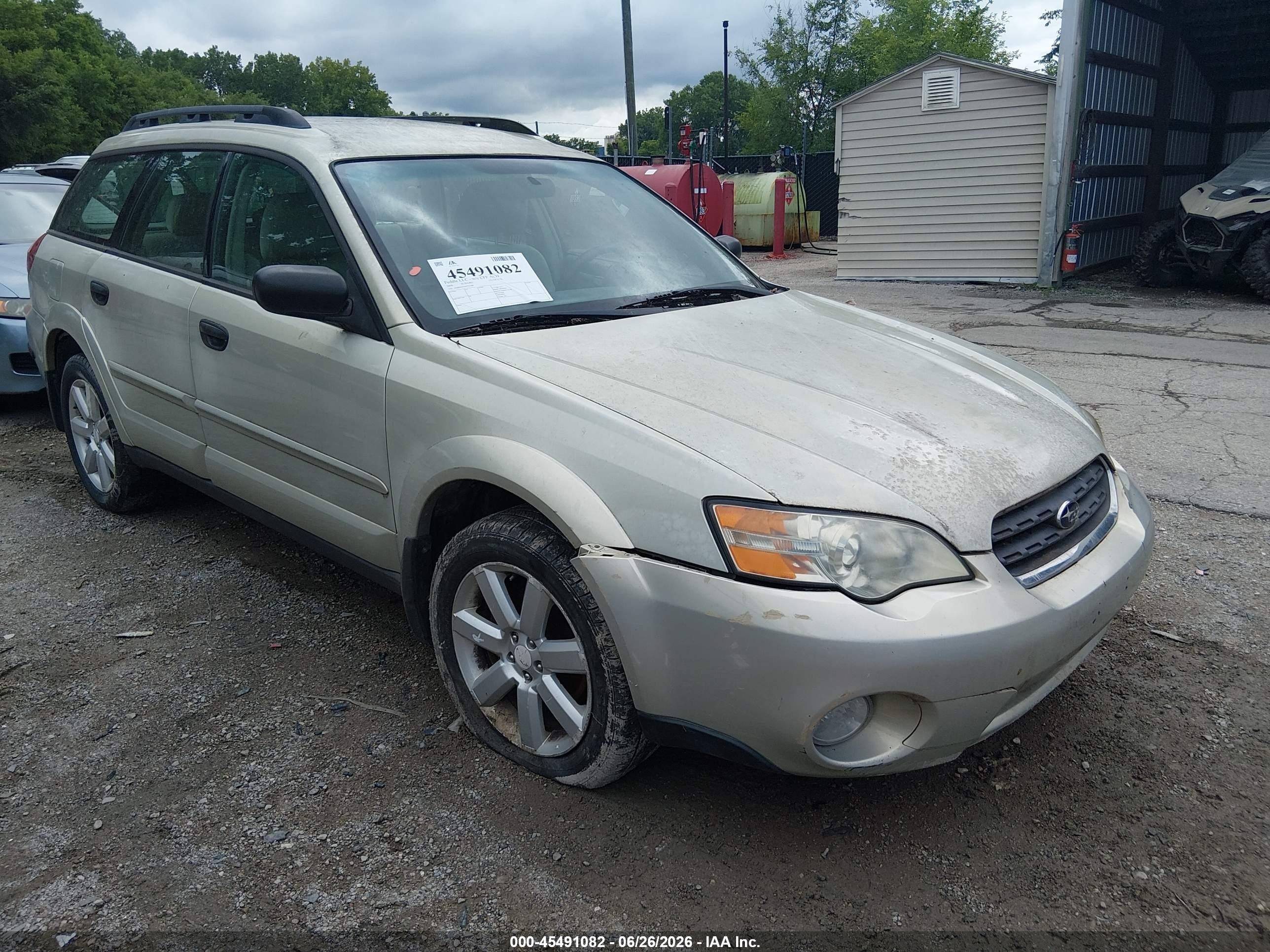 2006 Subaru Outback 2.5i Beige vin: 4S4BP61C667351460