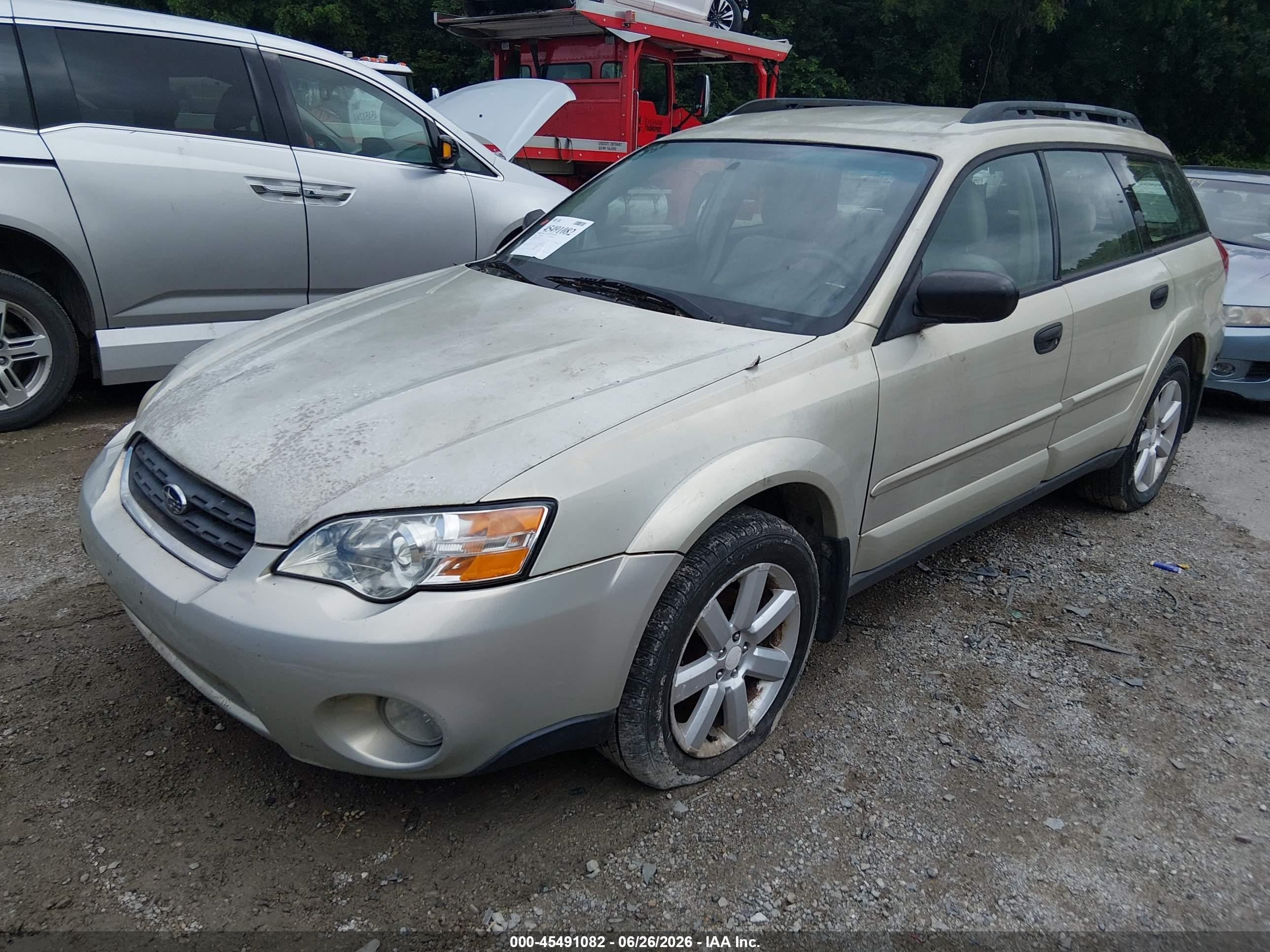 2006 Subaru Outback 2.5i Beige vin: 4S4BP61C667351460