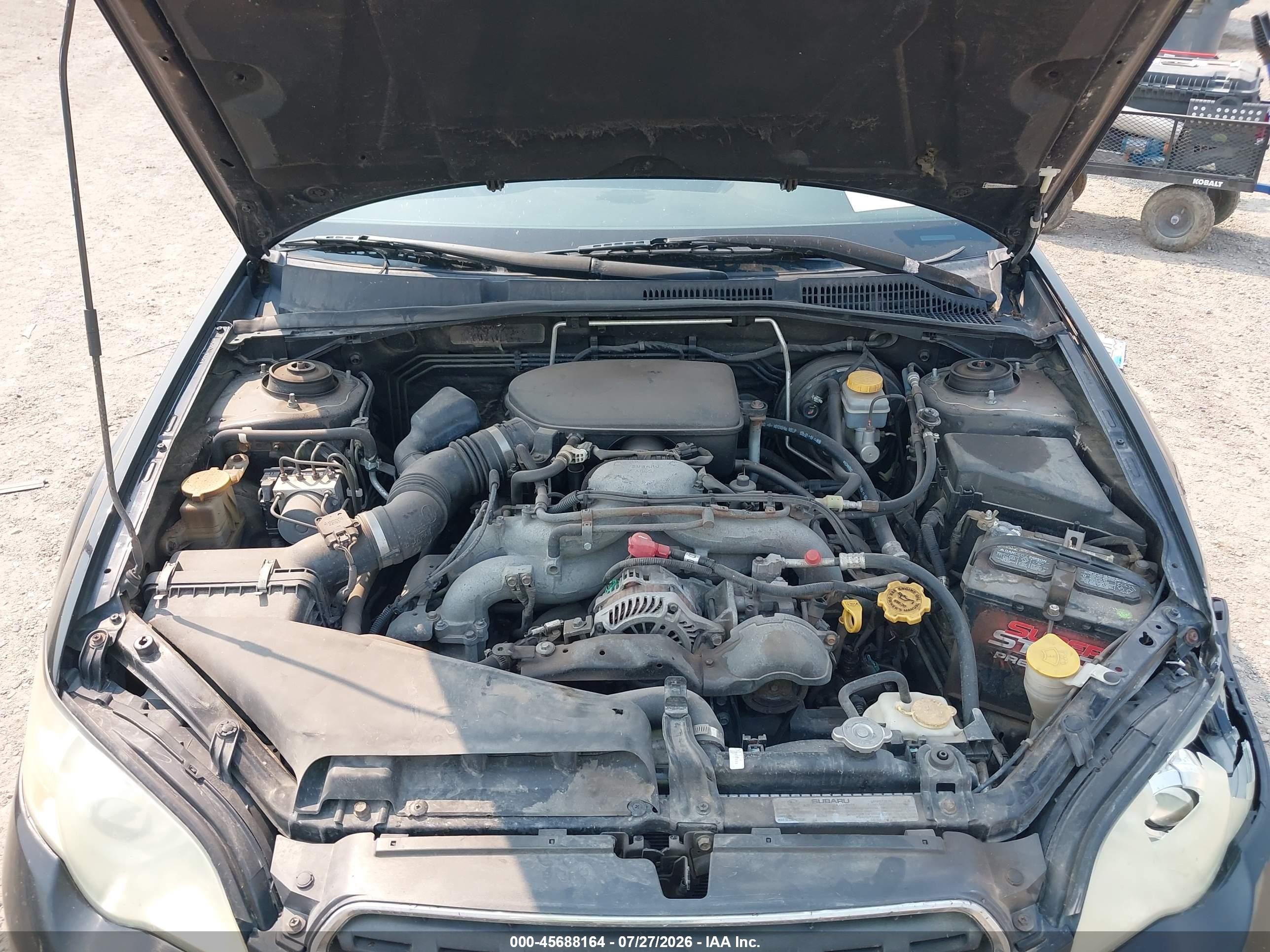 2006 Subaru Outback 2.5i Black vin: 4S4BP61C667357582