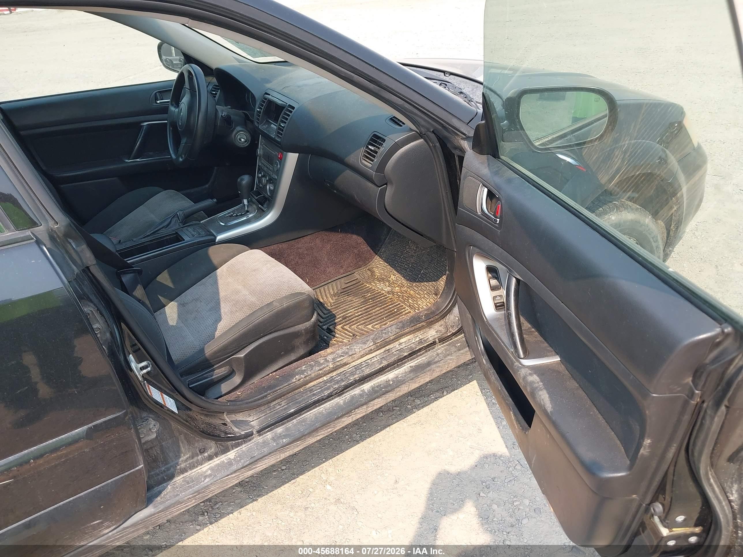 2006 Subaru Outback 2.5i Black vin: 4S4BP61C667357582