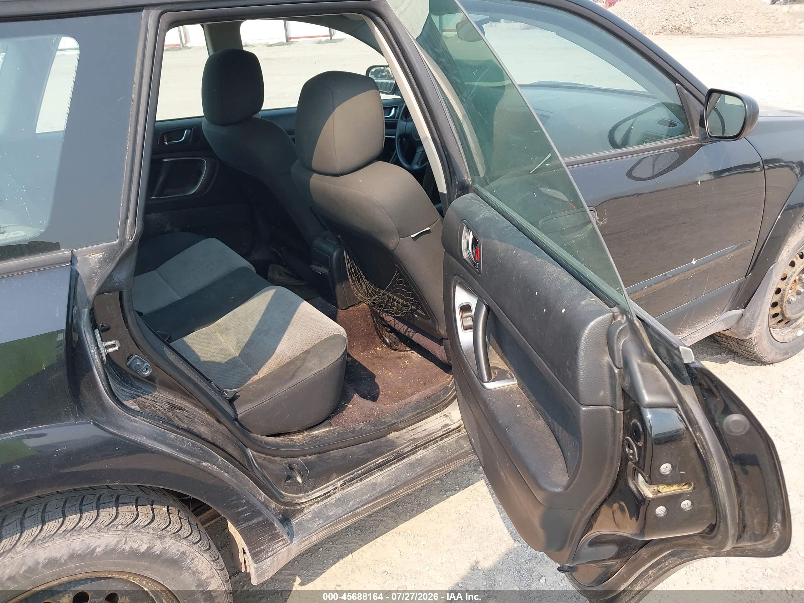 2006 Subaru Outback 2.5i Black vin: 4S4BP61C667357582
