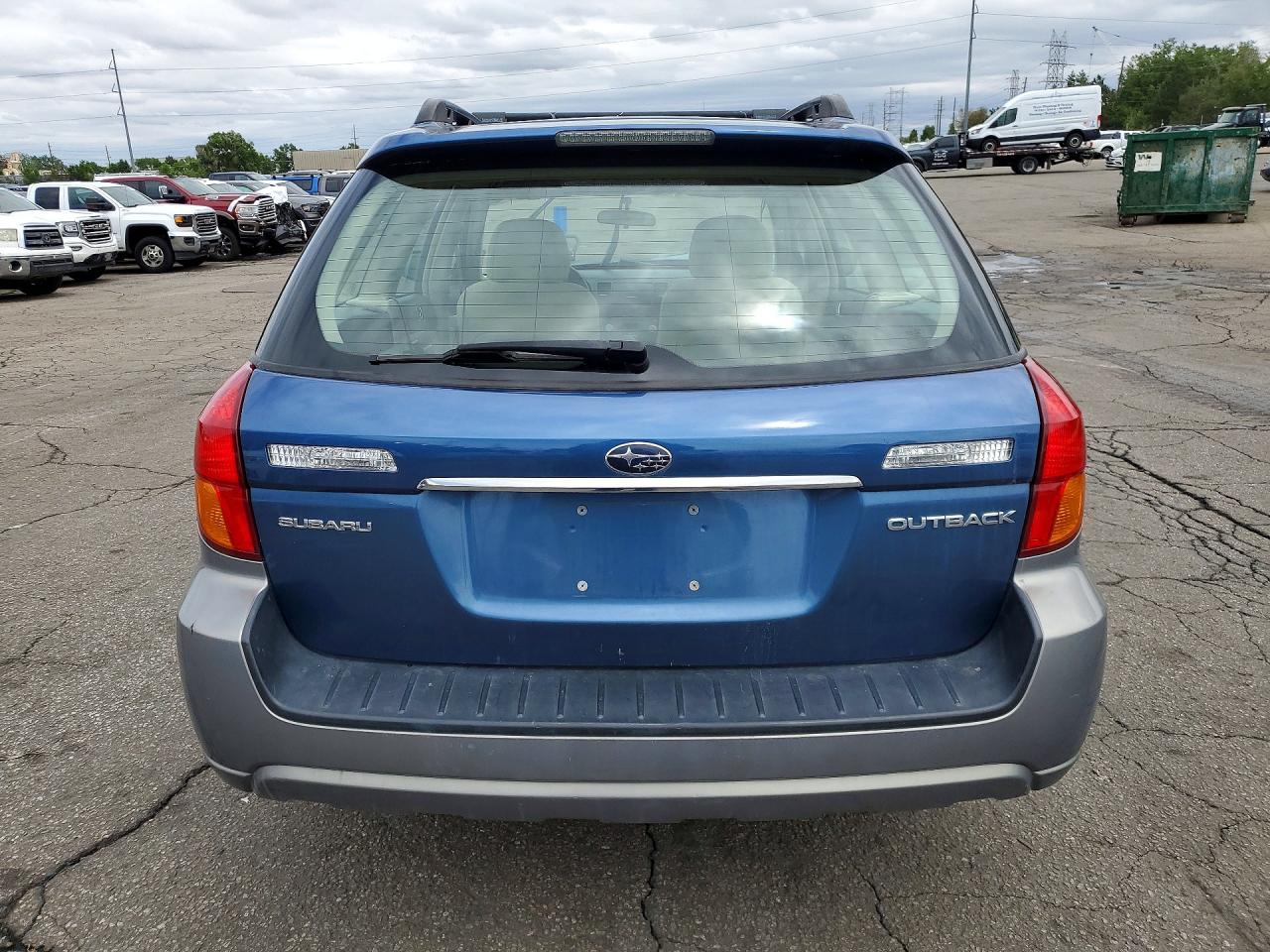 2007 Subaru Outback Outback 2.5i Blue vin: 4S4BP61C676340157