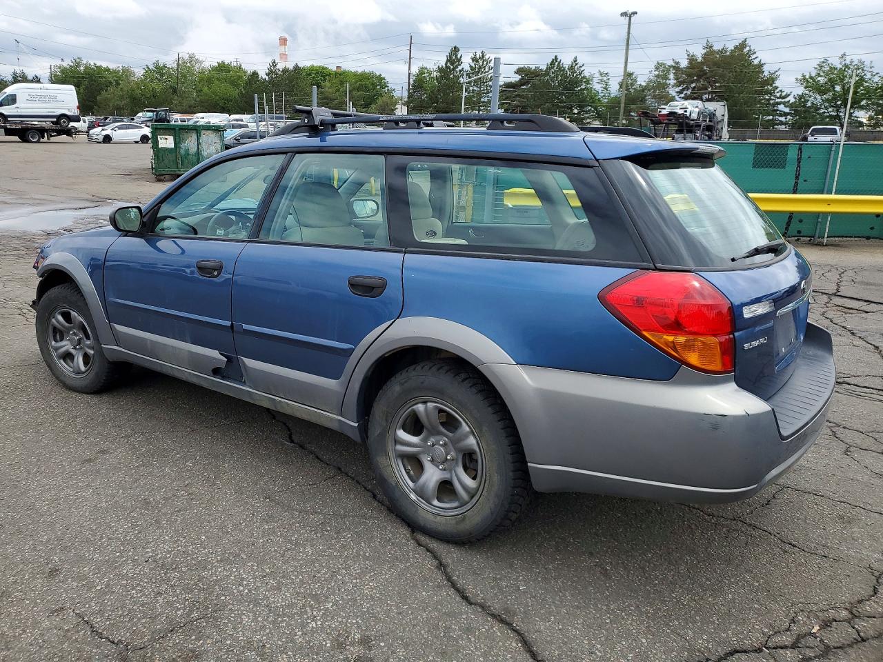2007 Subaru Outback Outback 2.5i Blue vin: 4S4BP61C676340157