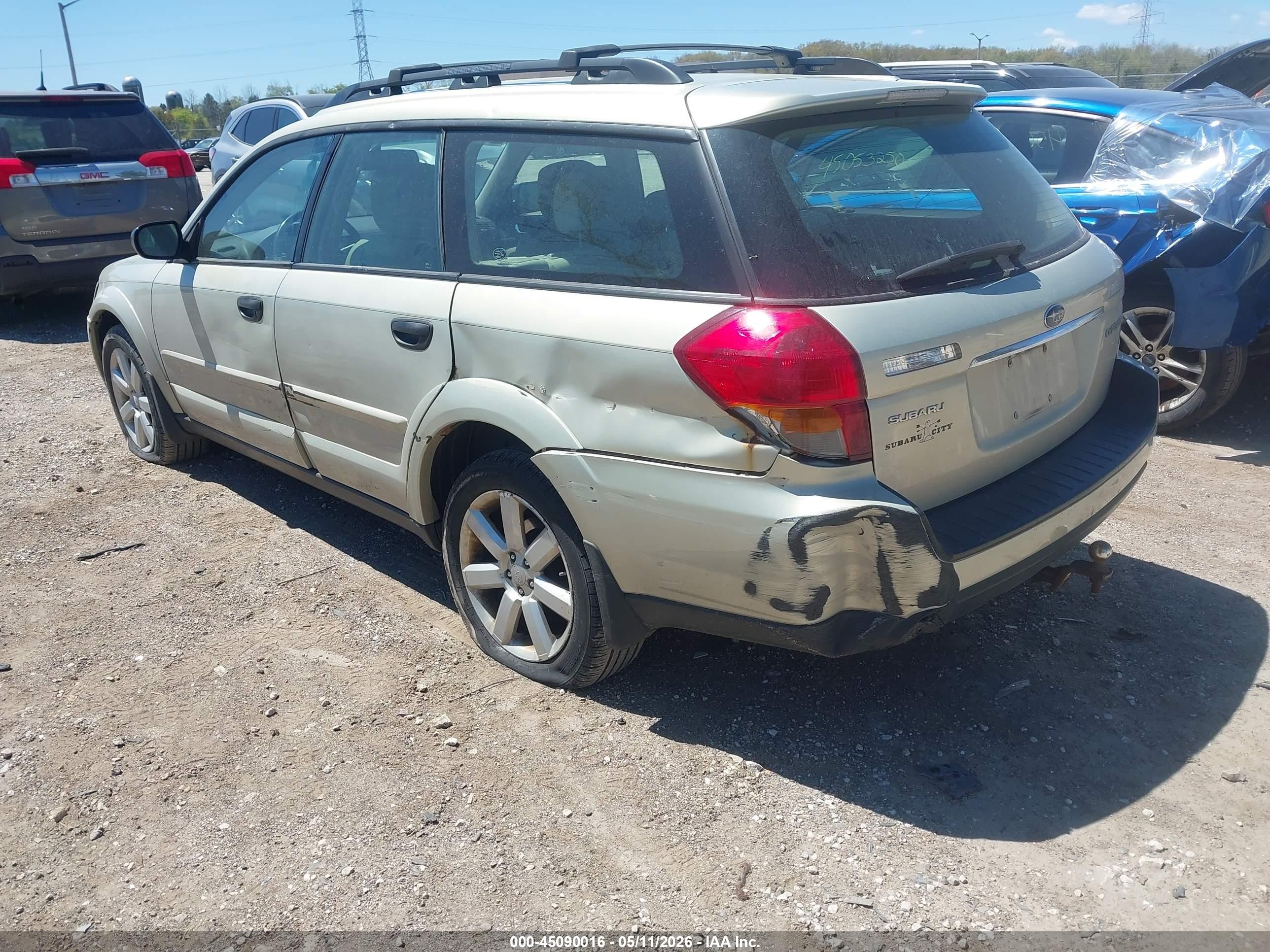 2007 Subaru Outback 2.5i Green vin: 4S4BP61C677311025