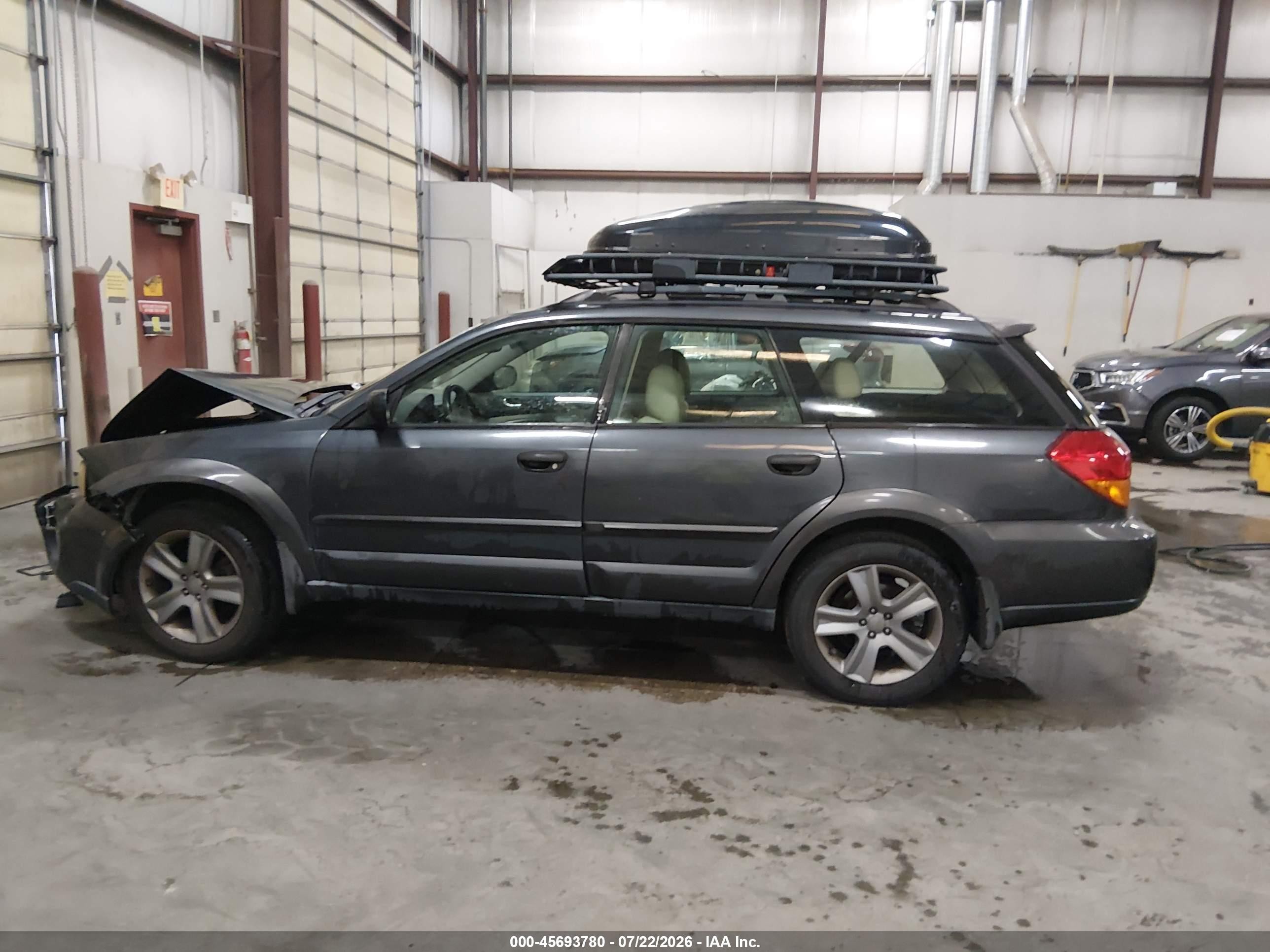 2007 Subaru Outback 2.5i/2.5i Basic/2.5i L.l. Bean Edition Gray vin: 4S4BP61C677344283