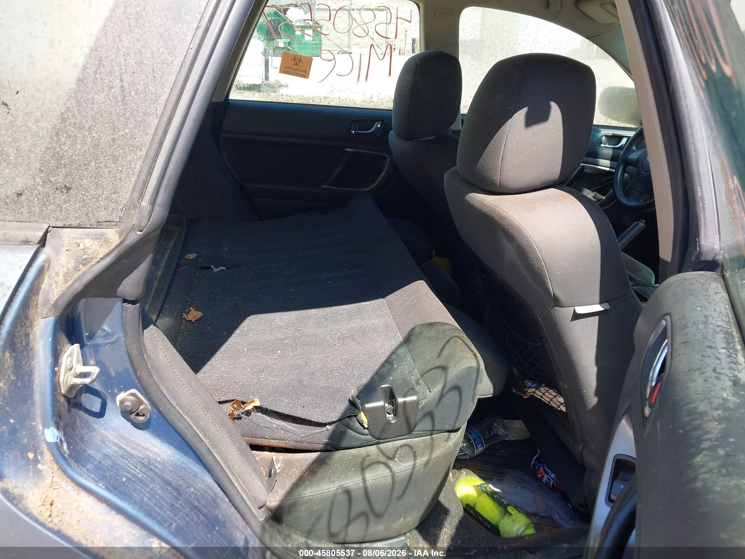 2008 Subaru Outback 2.5i Blue vin: 4S4BP61C686342413