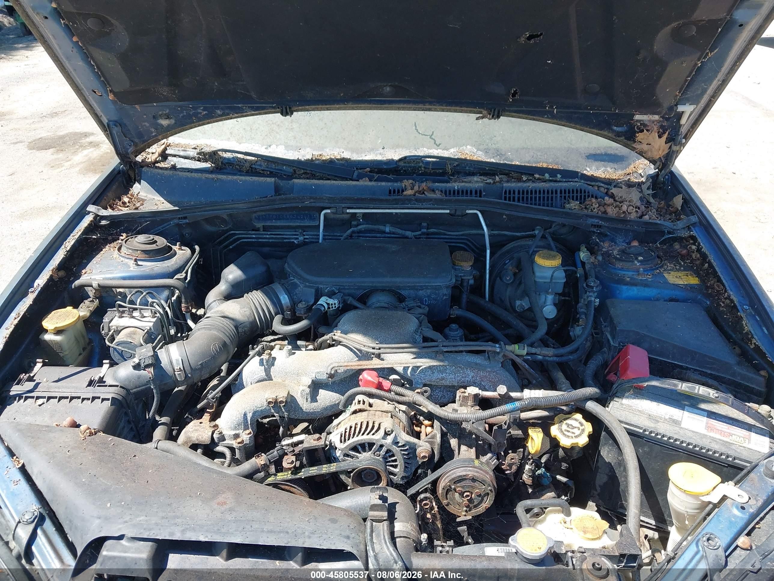 2008 Subaru Outback 2.5i Blue vin: 4S4BP61C686342413
